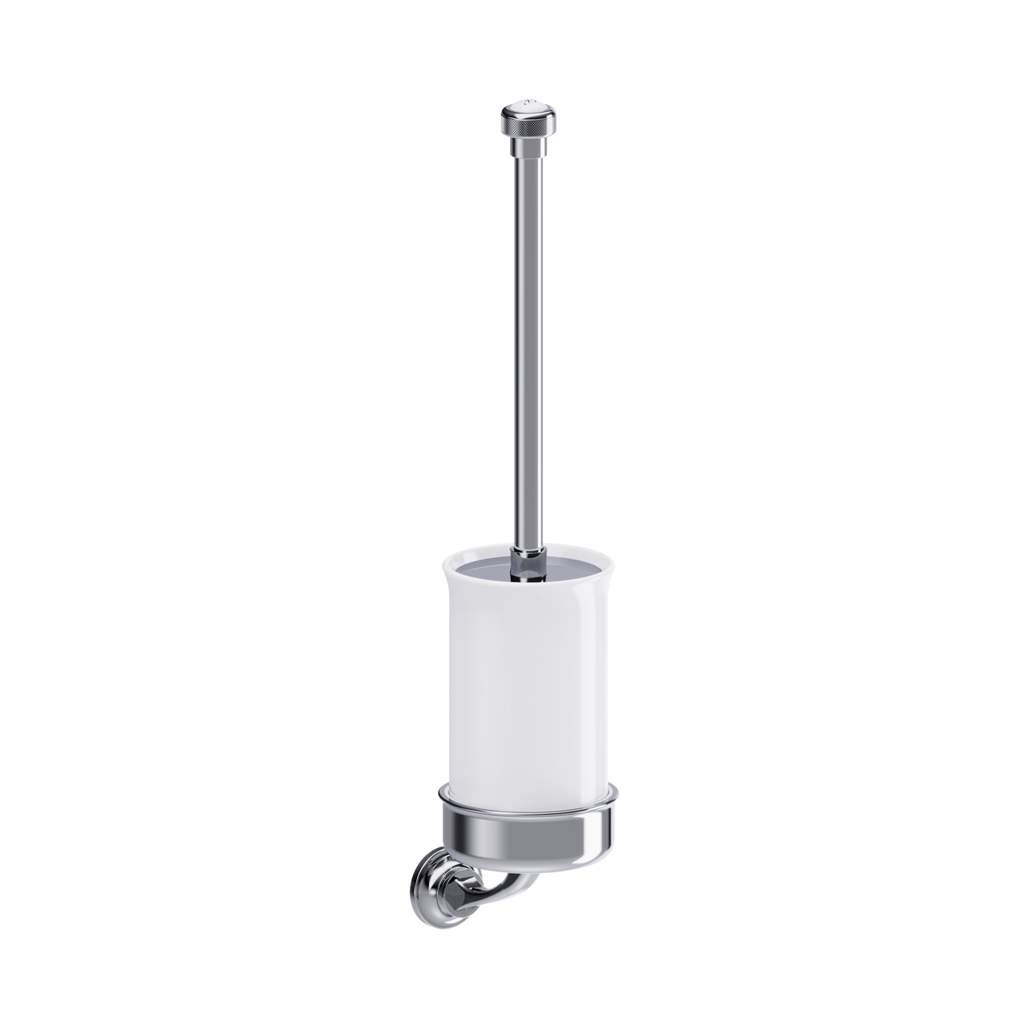 burlington guild toilet brush holder chrome