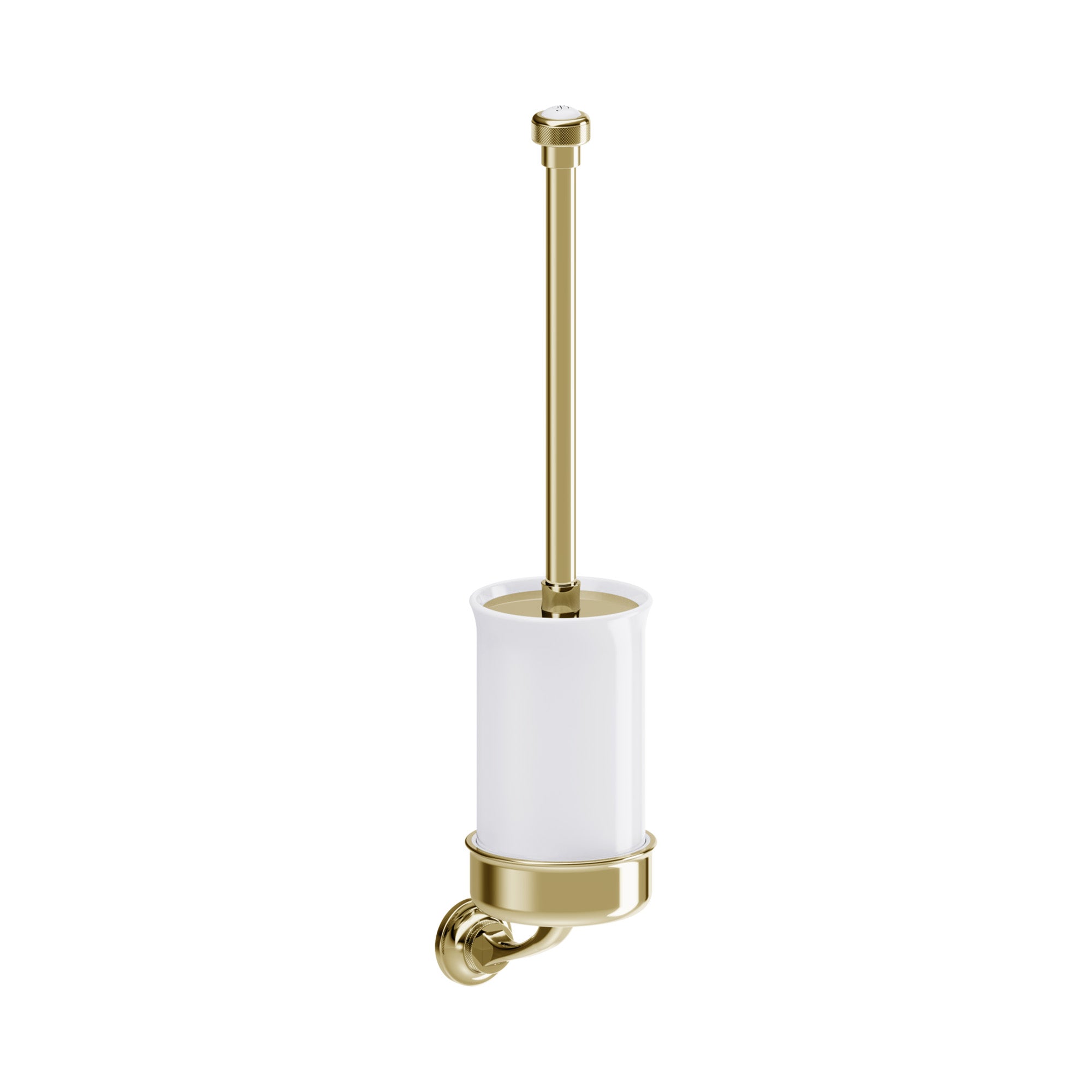 burlington guild toilet brush holder gold