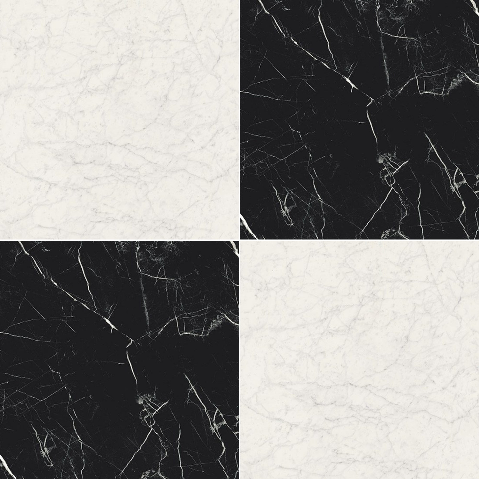Casa Classica Bianco Gioia Marble Effect Porcelain Tile 30x30cm Matt