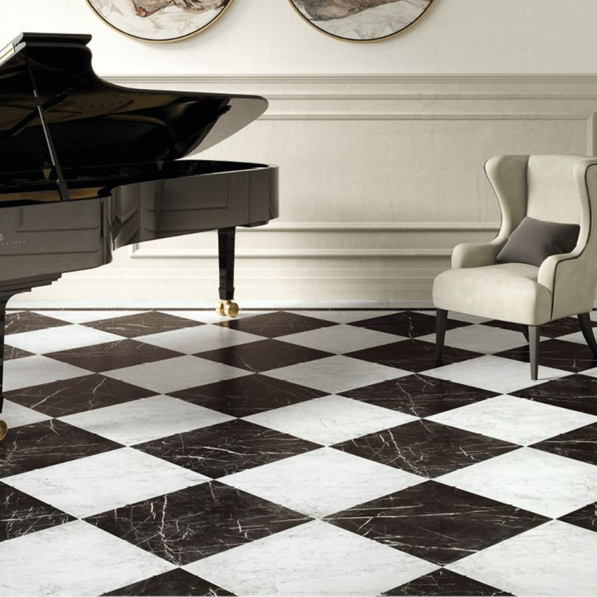 Casa Classica Port Laurent Marble Effect Porcelain Tile 30x30cm Matt
