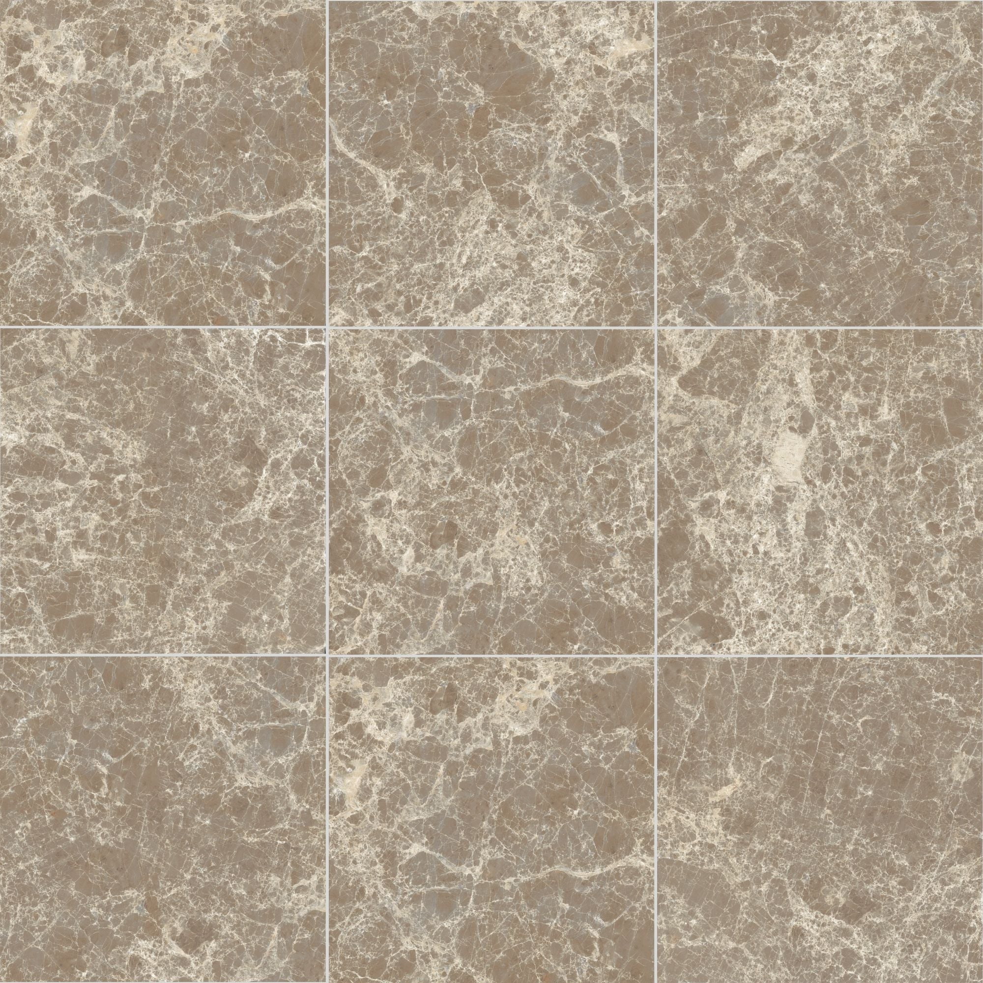 Chester Dark Emperador Marble Effect Porcelain Tile 30x30cm Matt Layout