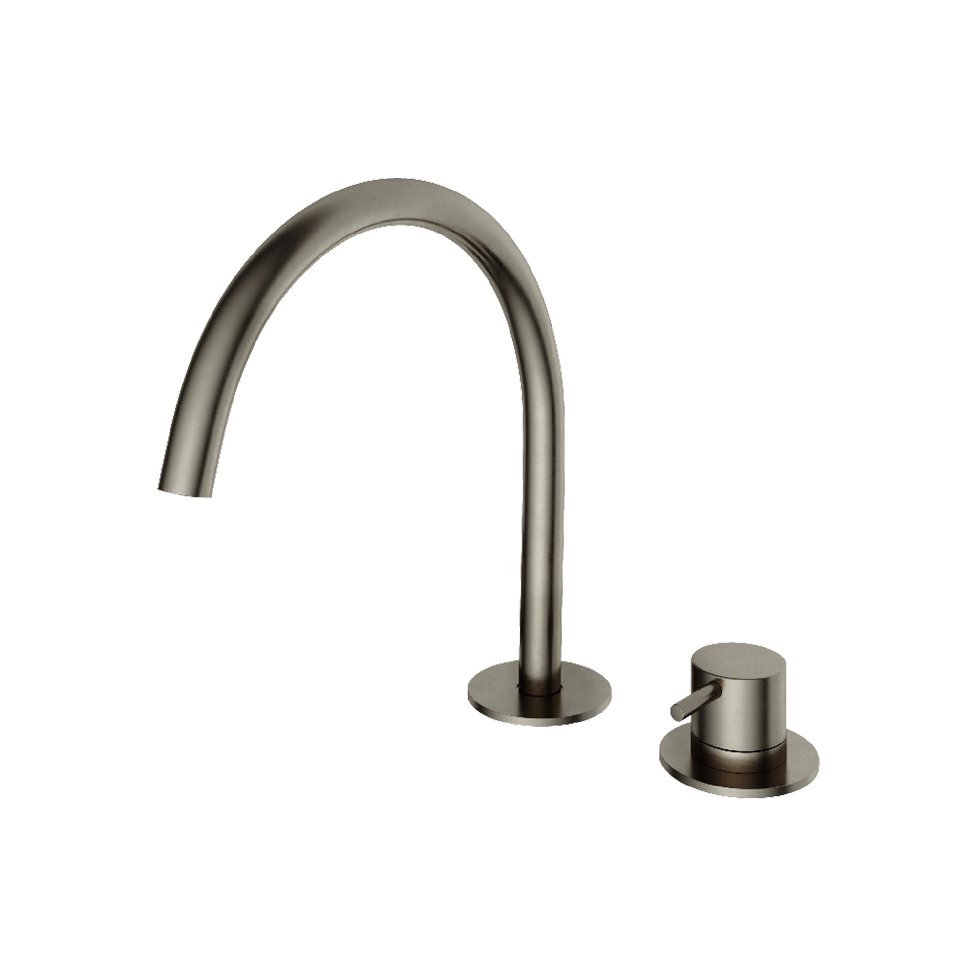 cobber 2 hole deck mounted basin mixer aged iron