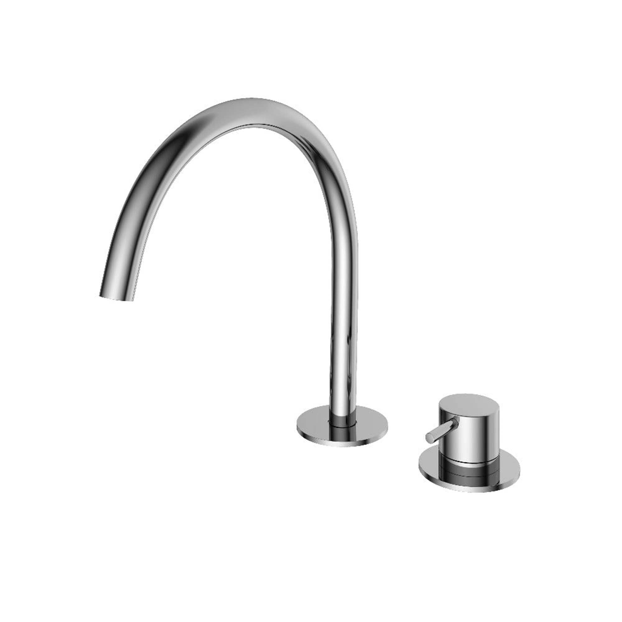 cobber 2 hole deck mounted basin mixer chrome