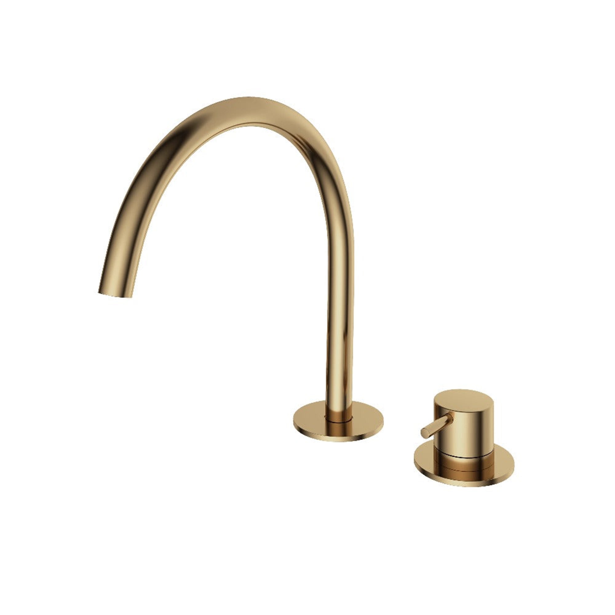 cobber 2 hole deck mounted basin mixer polished brass