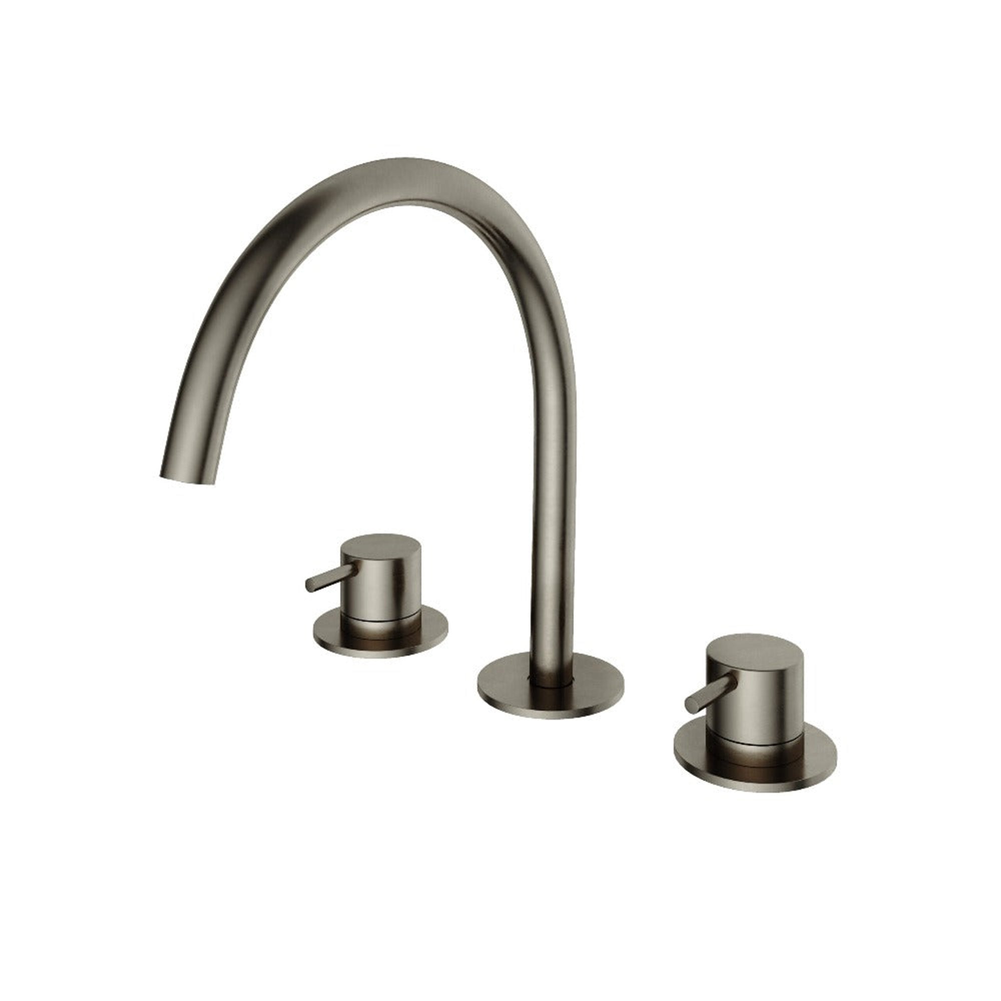 cobber 3 hole deck mounted basin mixer aged iron