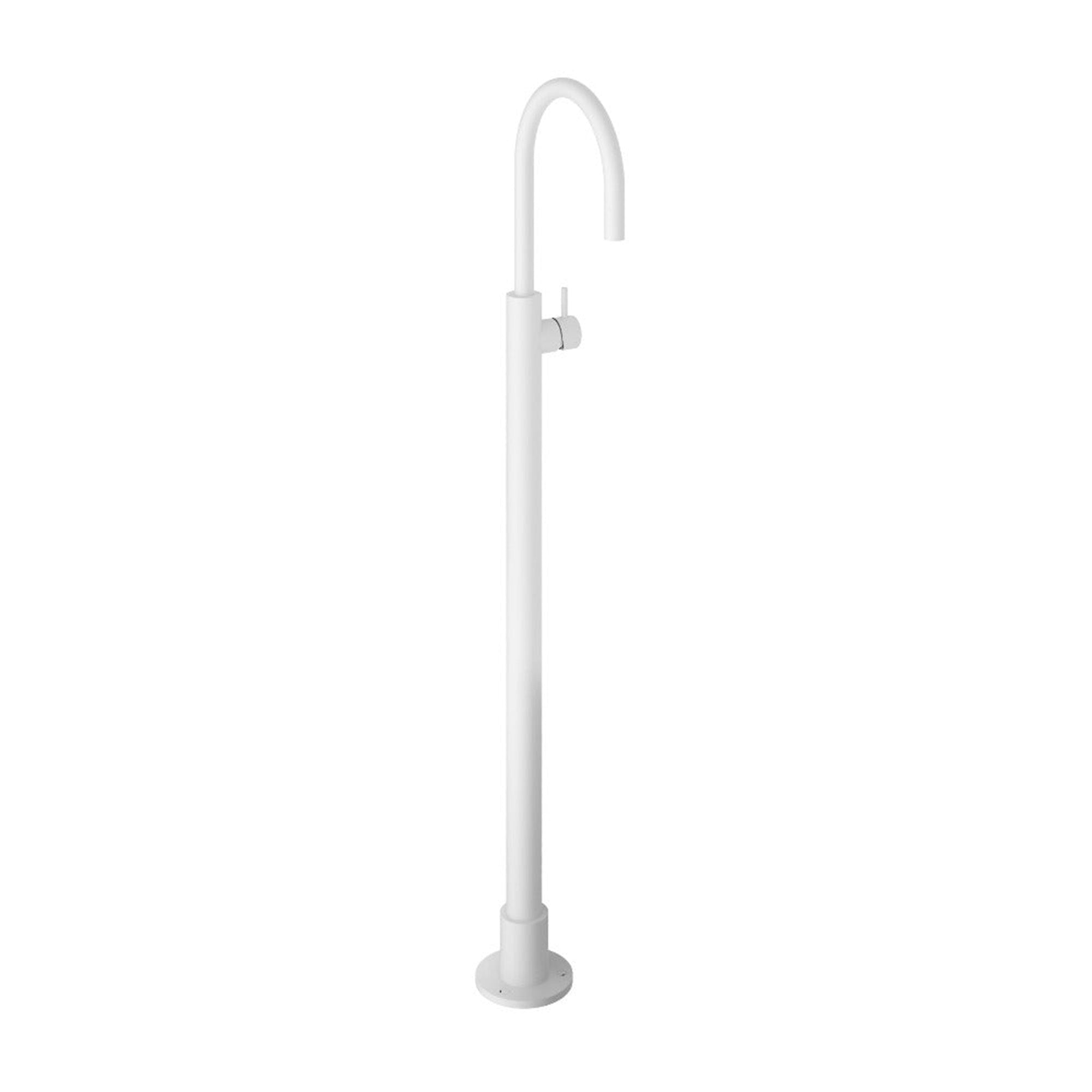 cobber floorstanding basin mixer tap matt white