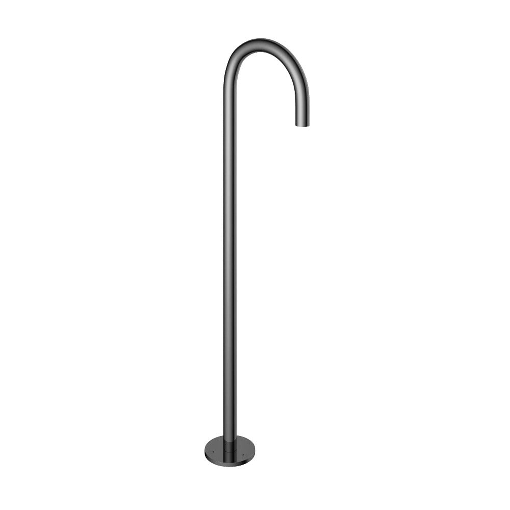 cobber floorstanding bath spout black chrome