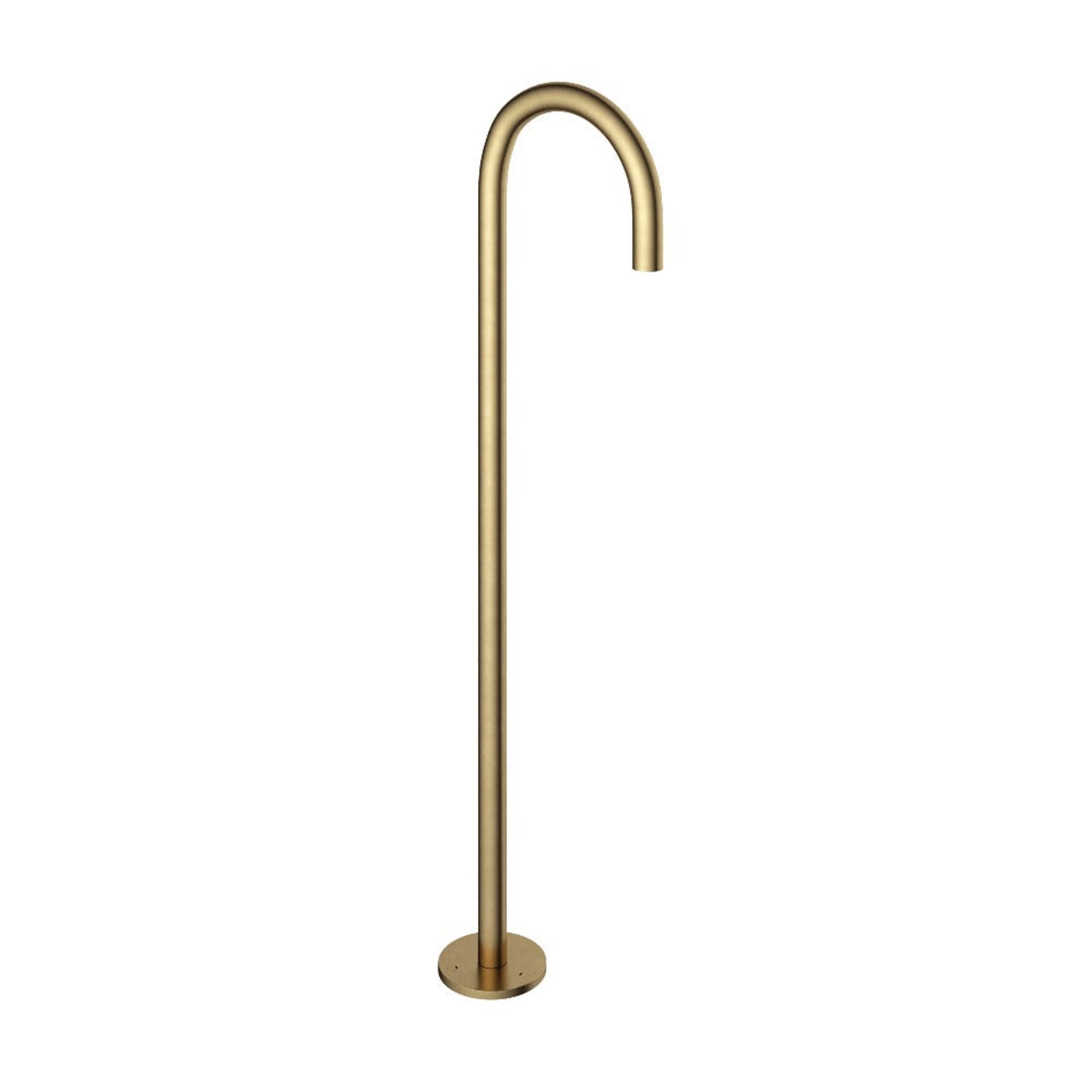 cobber floorstanding bath spout brushed brass