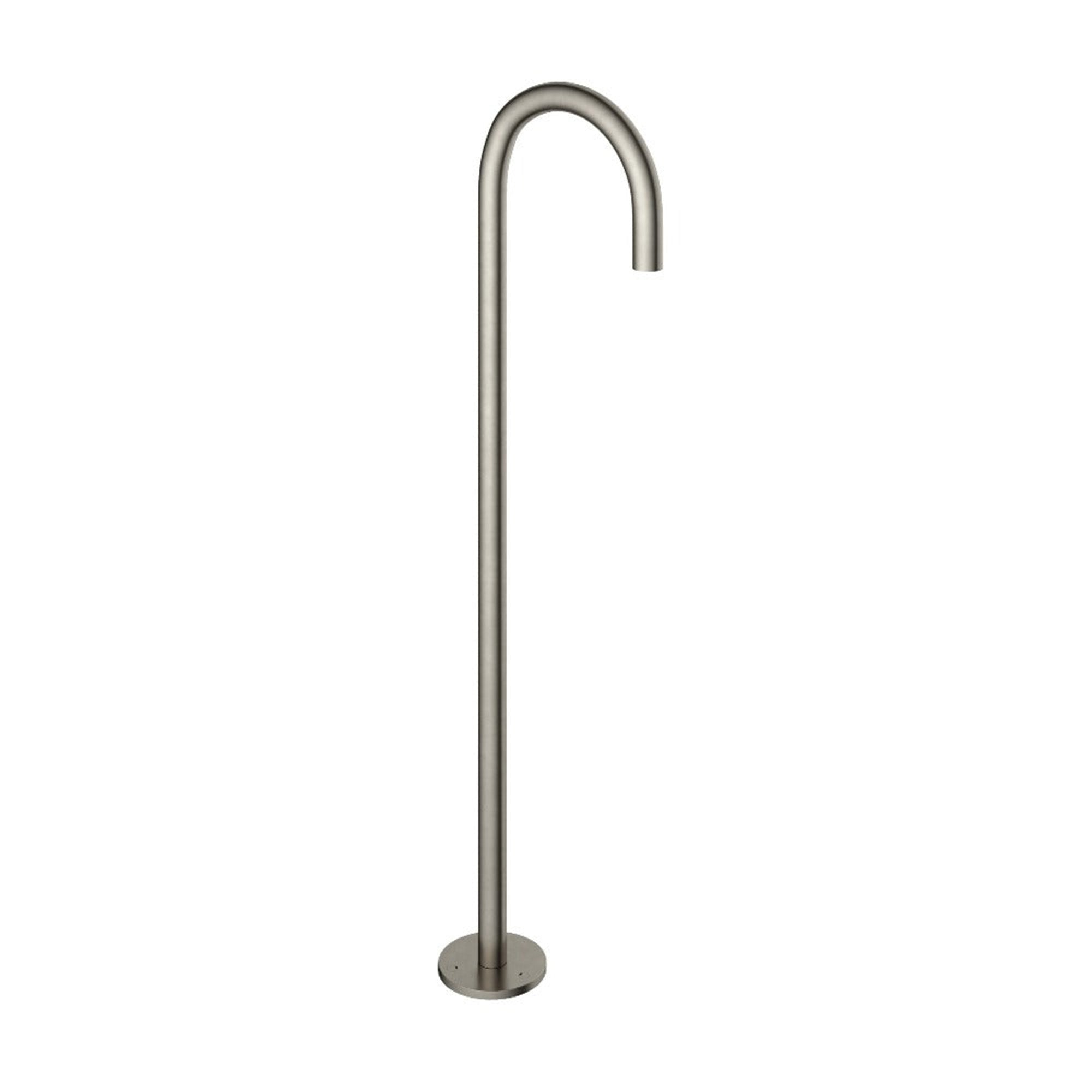 cobber floorstanding bath spout brushed nickel