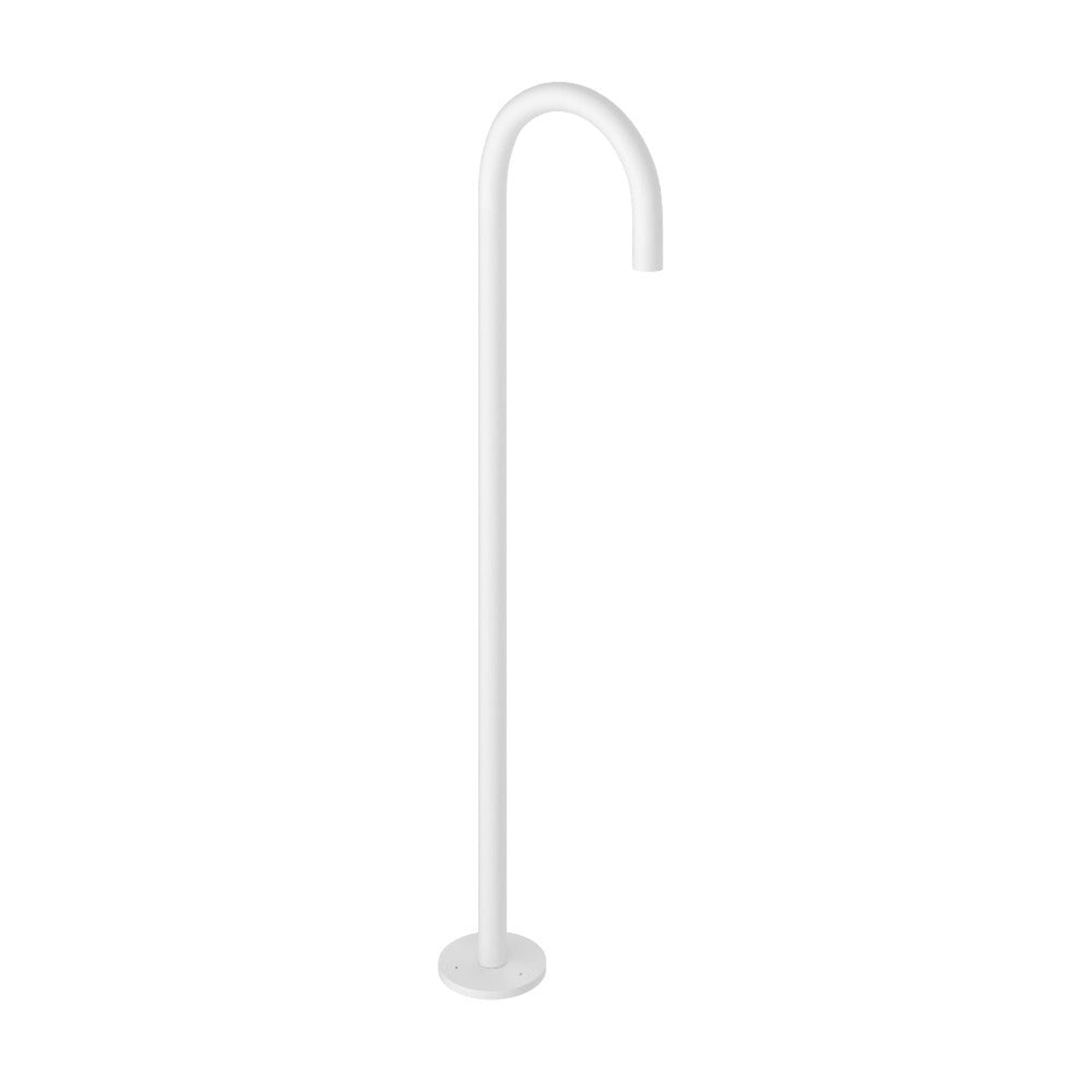 cobber floorstanding bath spout matt white