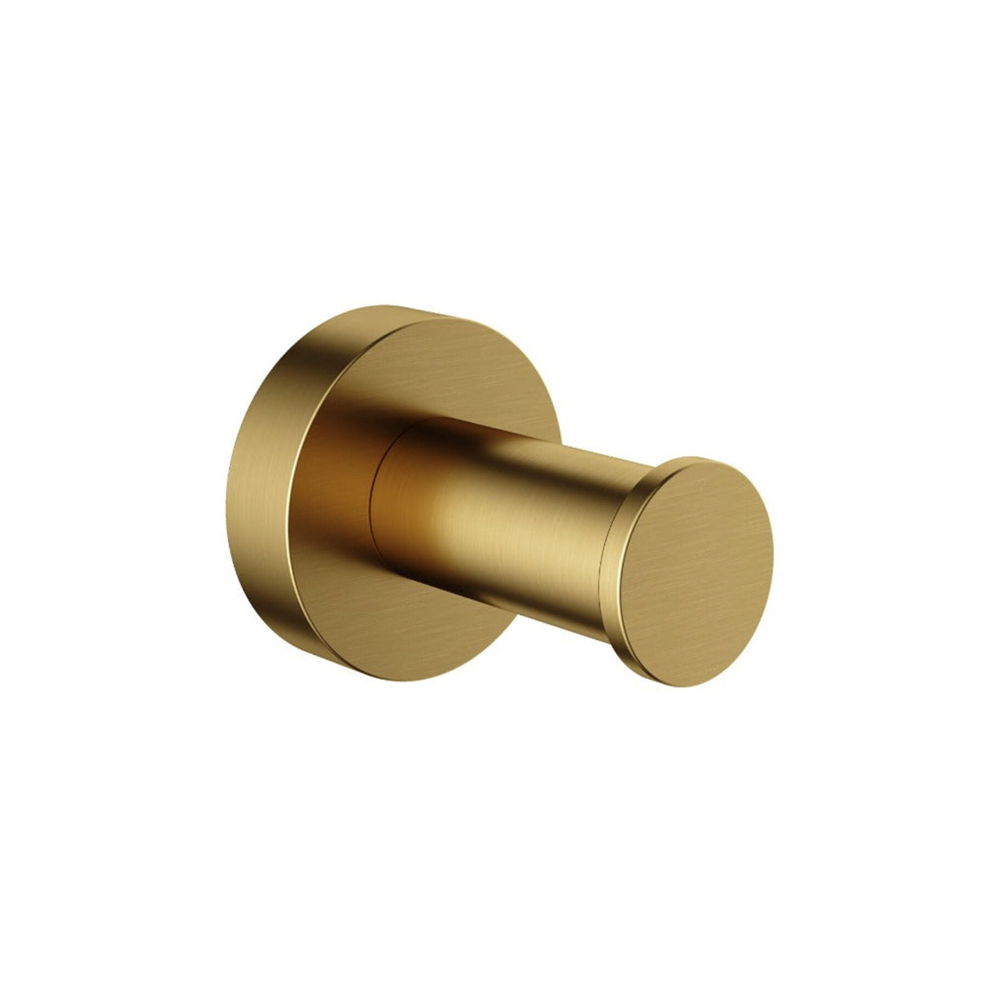 cobber robe hook brushed brass pvd