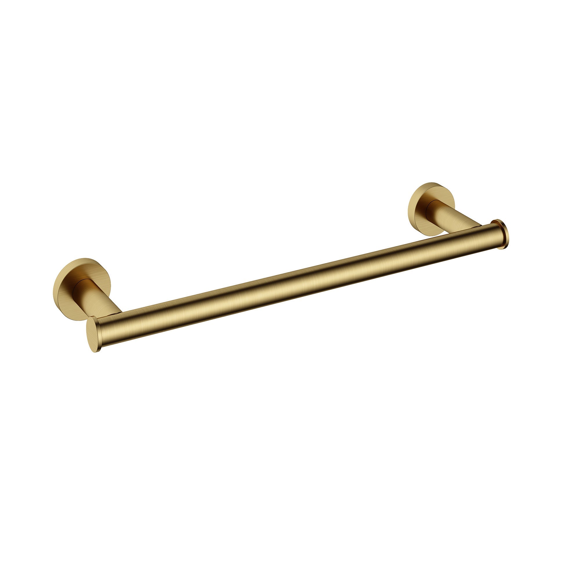 cobber single towel rail 340mm brushed brass pvd