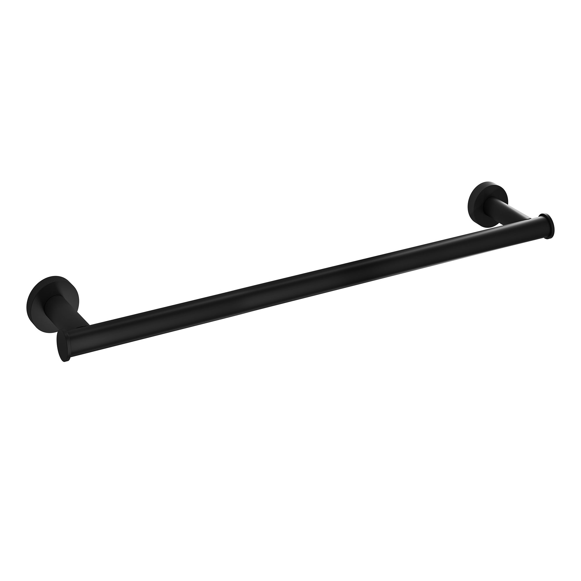 cobber single towel rail 640mm matt black