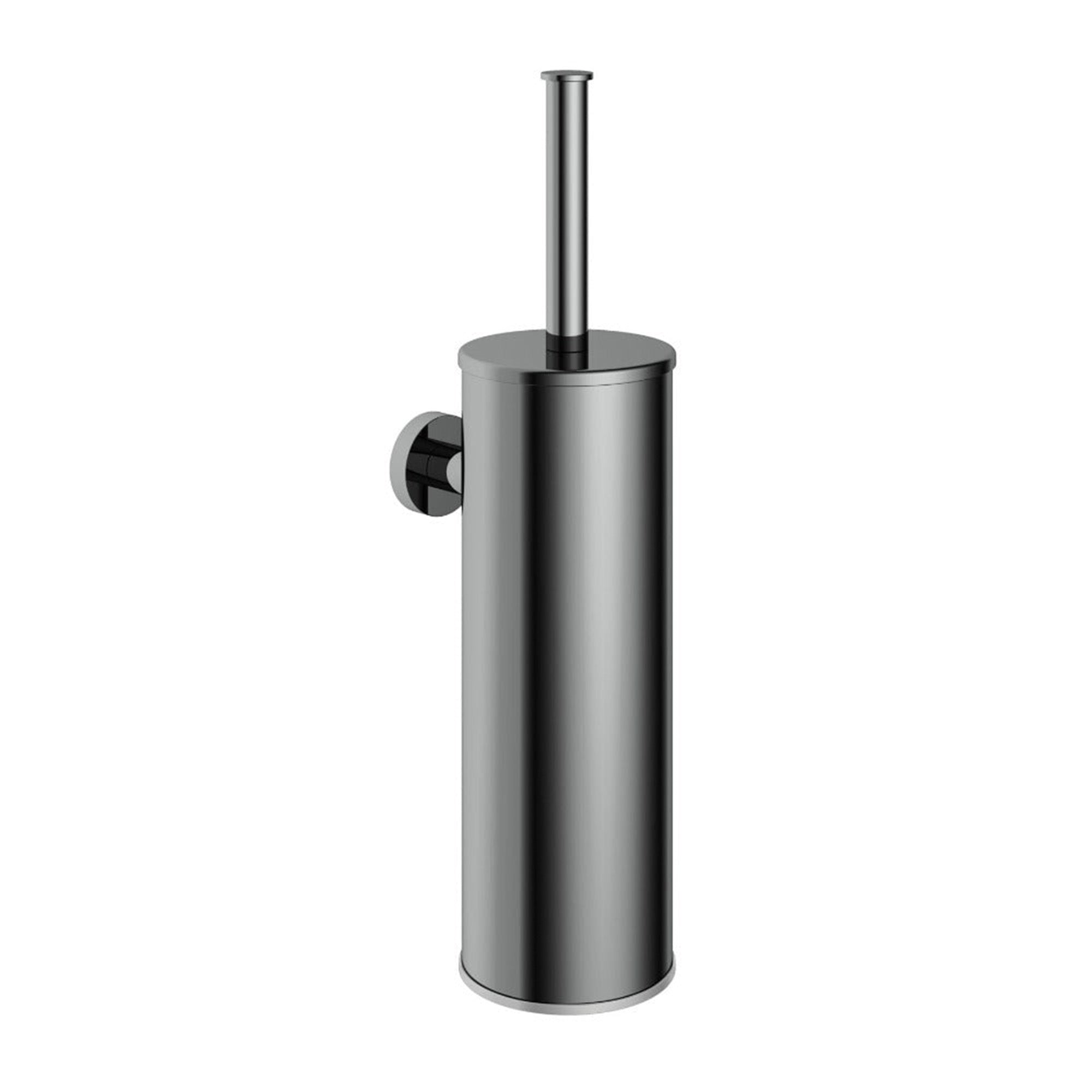 cobber toilet brush holder black chrome