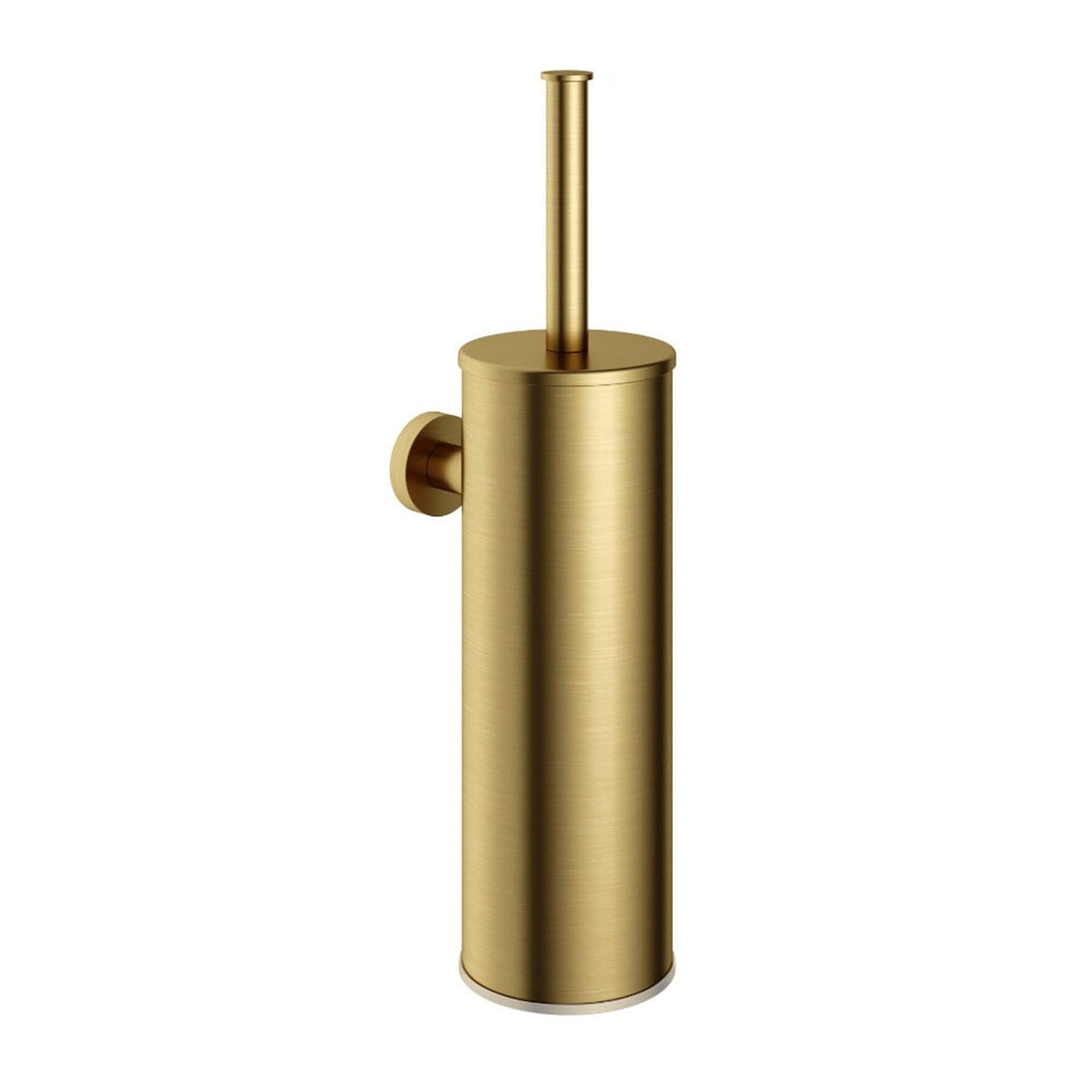 cobber toilet brush holder brushed brass pvd