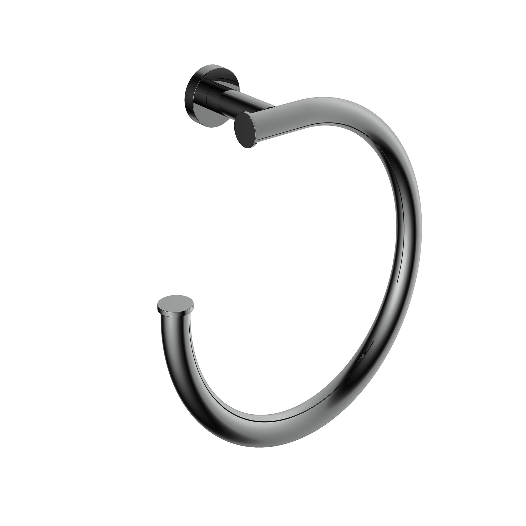 cobber towel ring black chrome