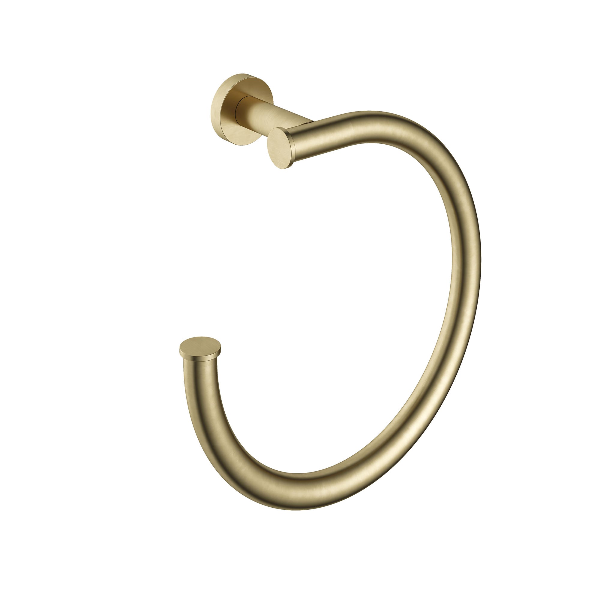 cobber towel ring brushed brass