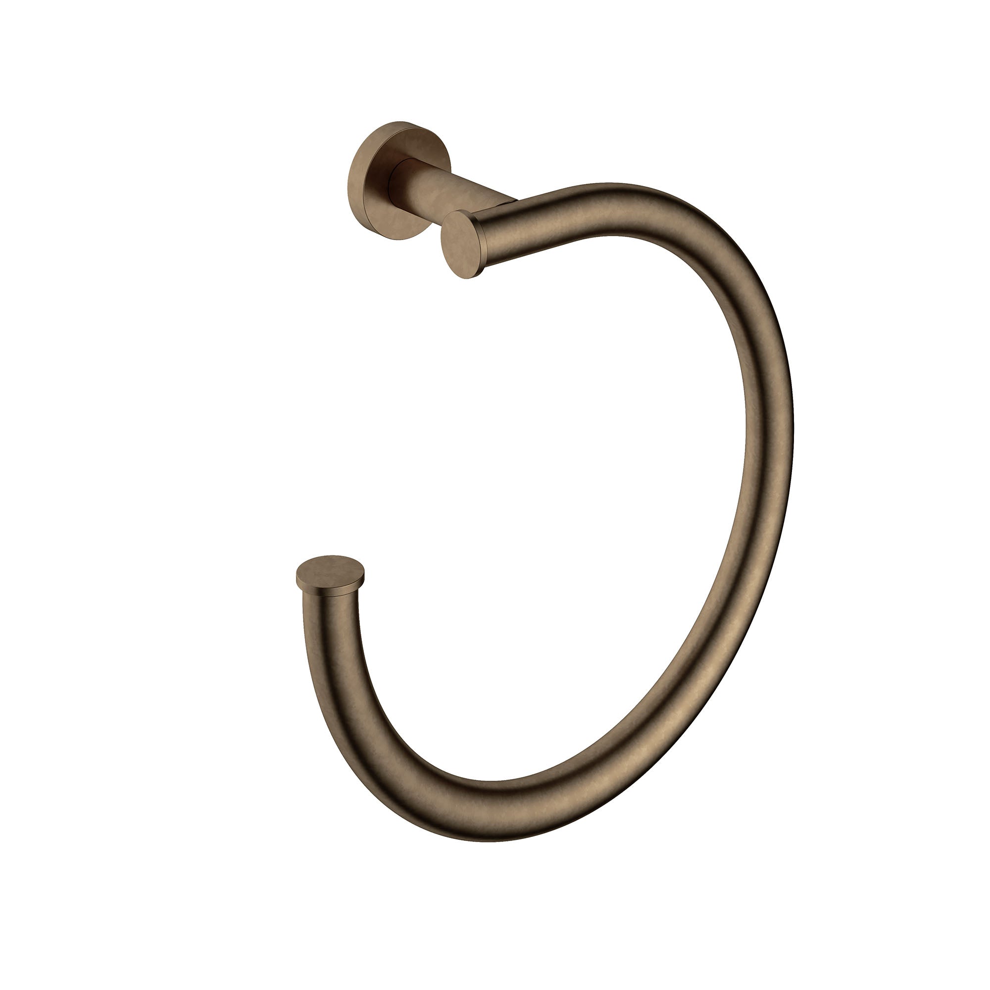 cobber towel ring aged brass