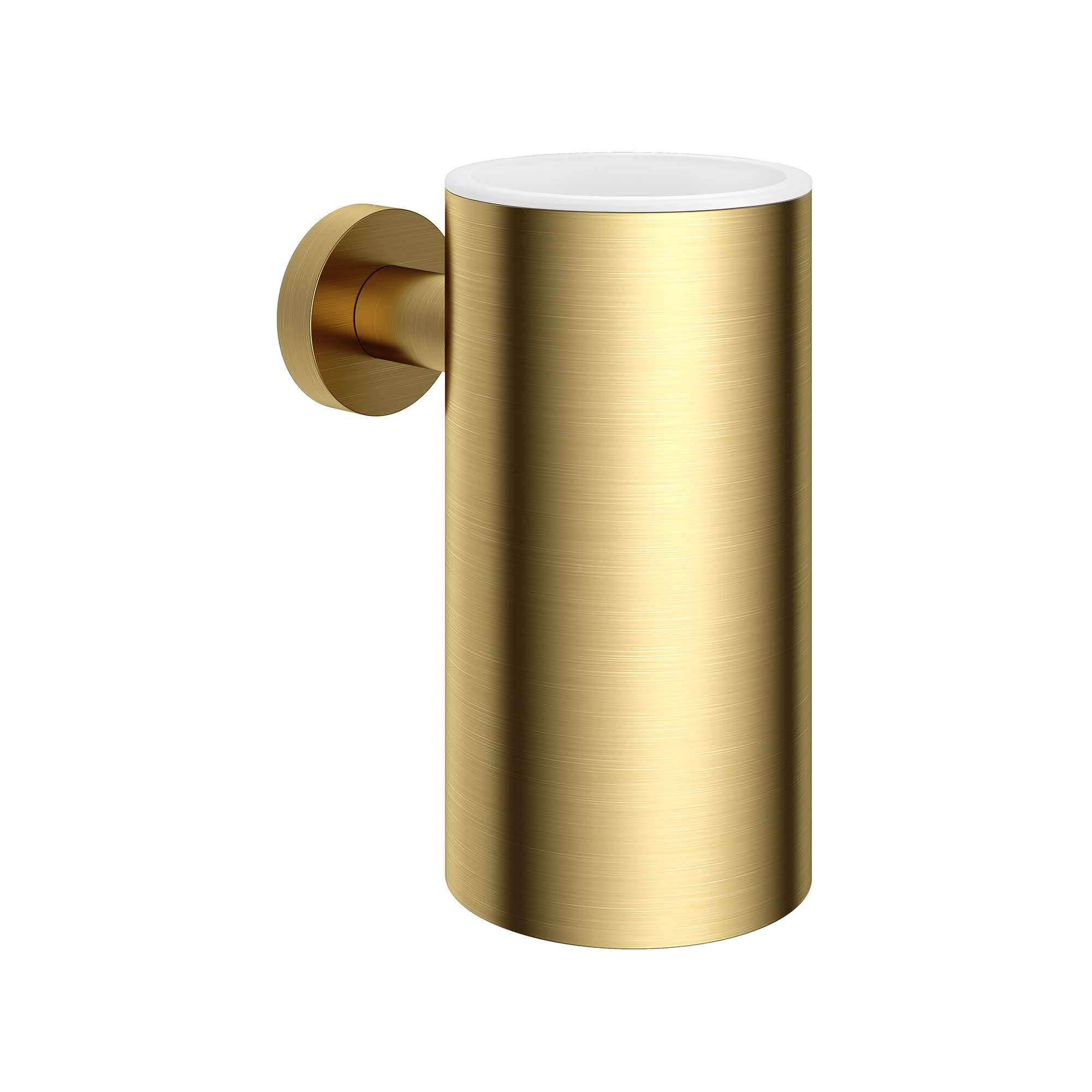 cobber tumbler holder brushed brass pvd