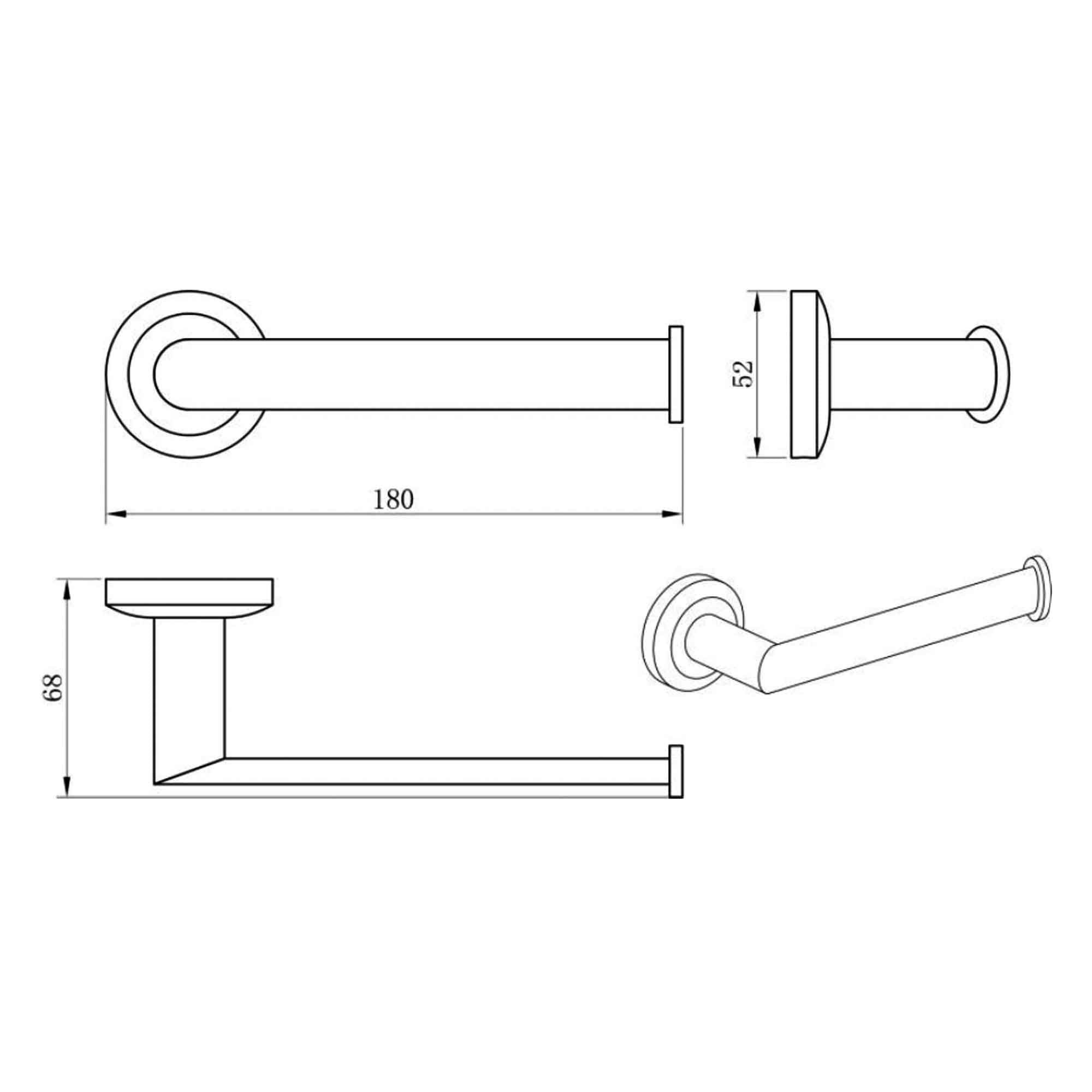 como toilet roll holder dimensions