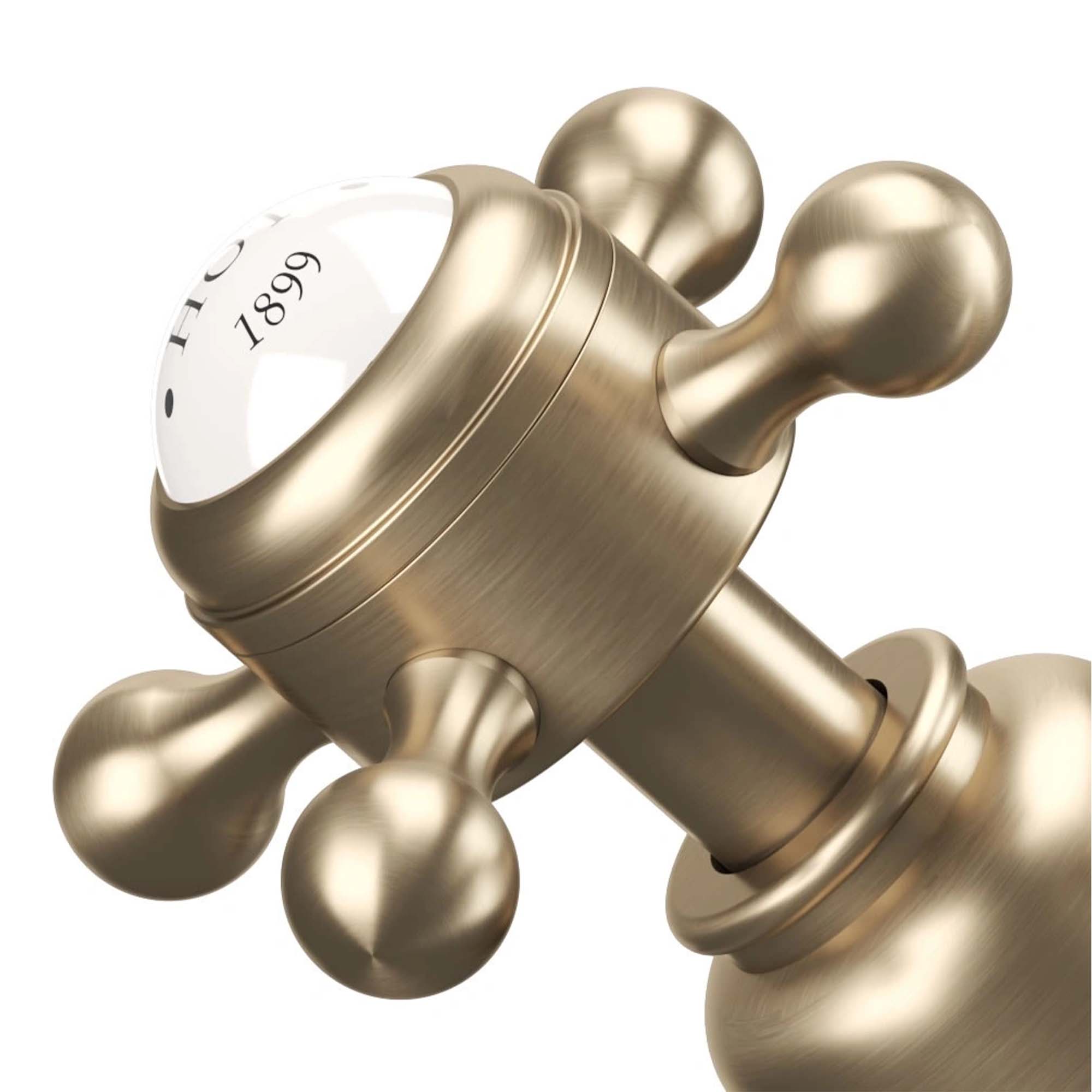 crosswater belgravia basin mono tap and pop up waste brushed brass