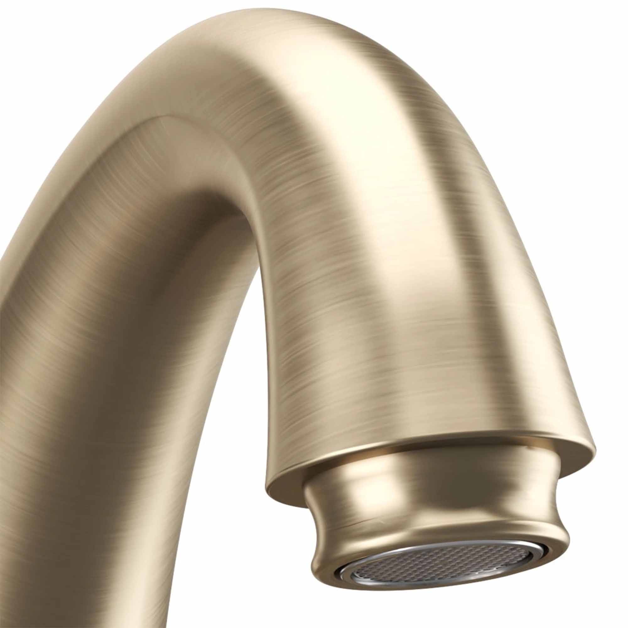 crosswater belgravia high neck basin mono tap and waste brushed brass