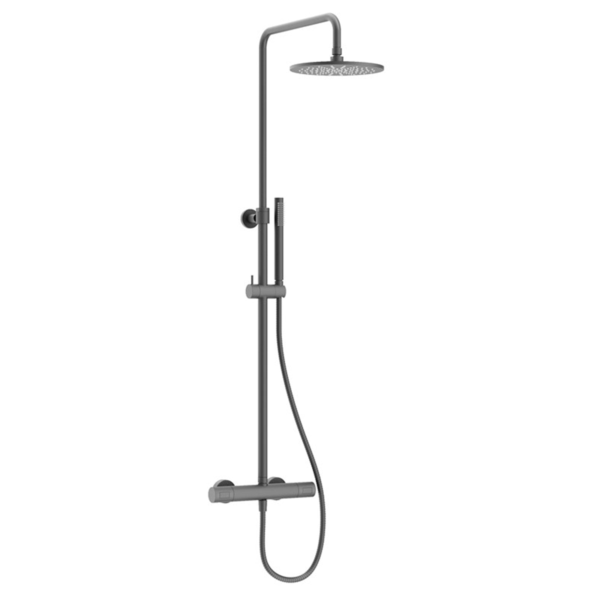 crosswater central multifunction thermostatic shower kit slate