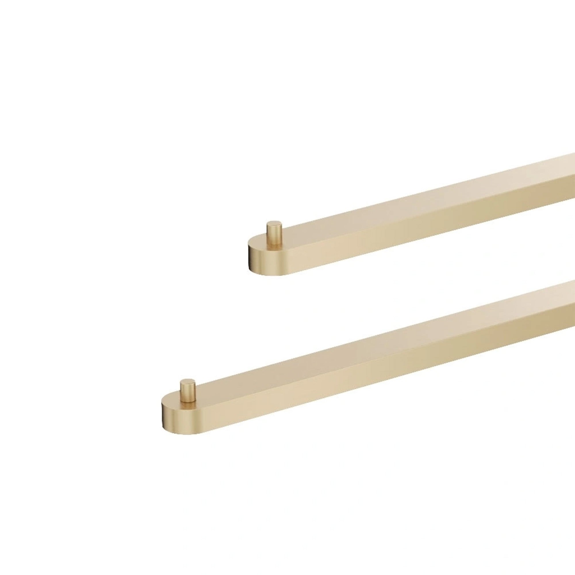 crosswater mpro 2 swivel towel rail brushed brass