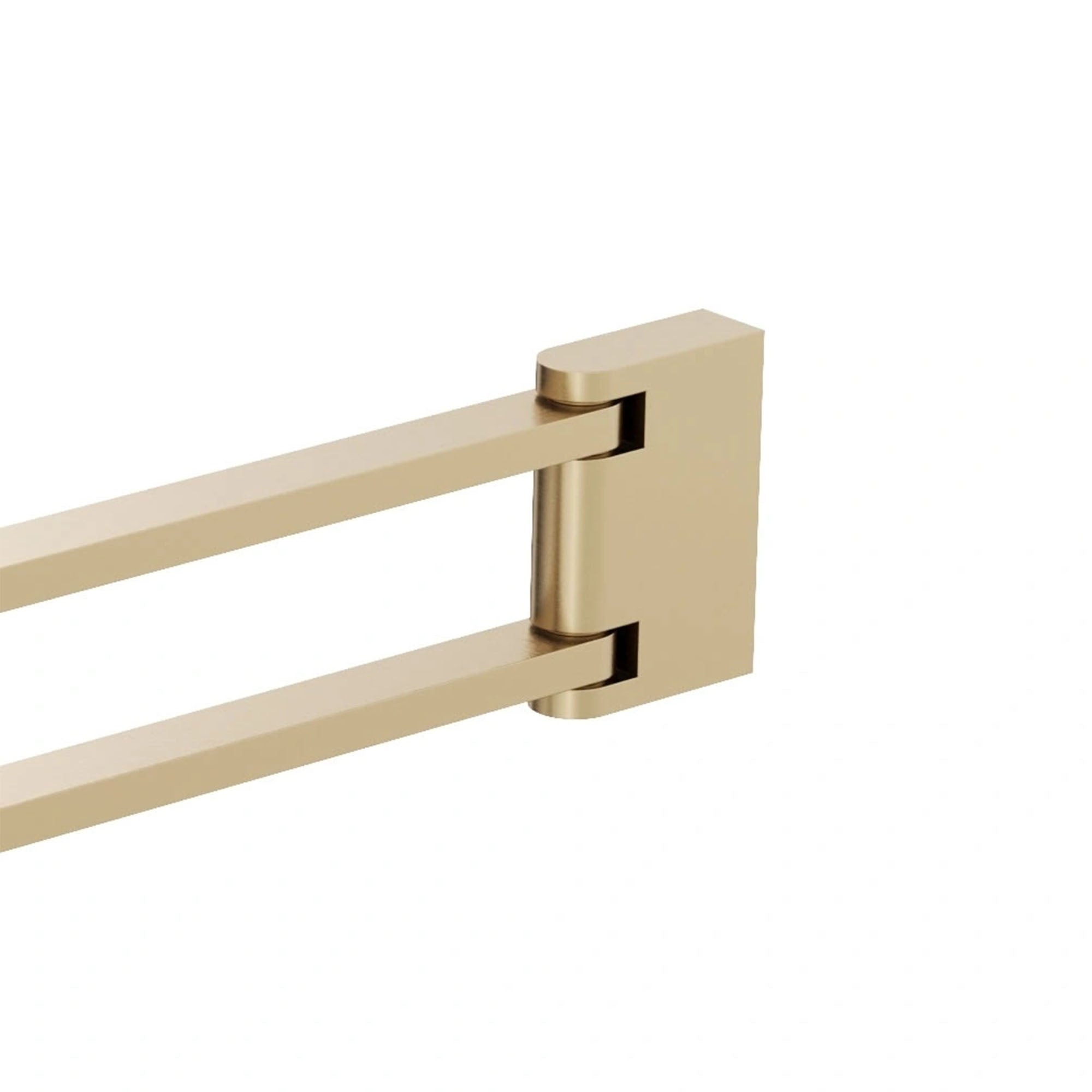 crosswater mpro 2 swivel towel rail brushed brass