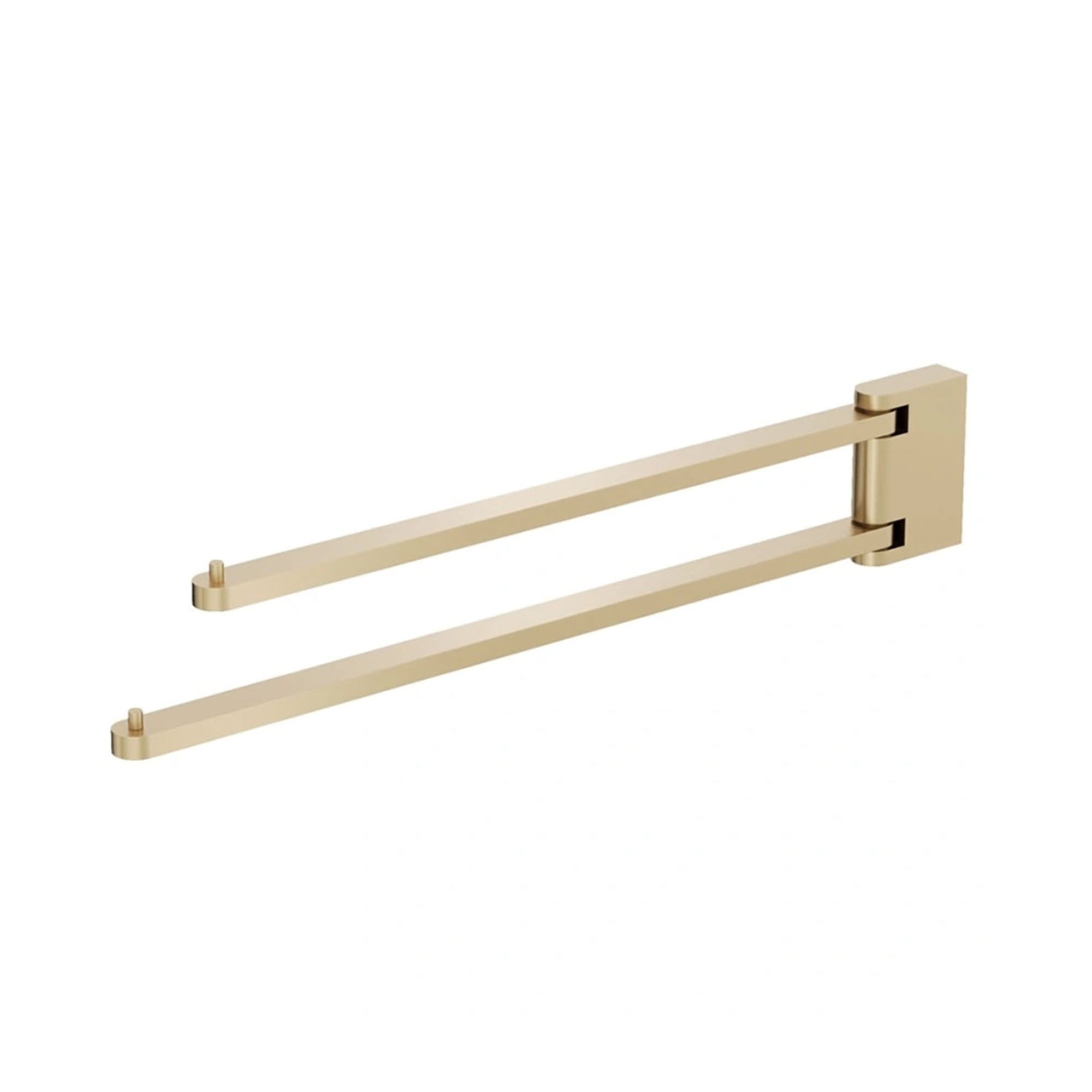 crosswater mpro 2 swivel towel rail brushed brass