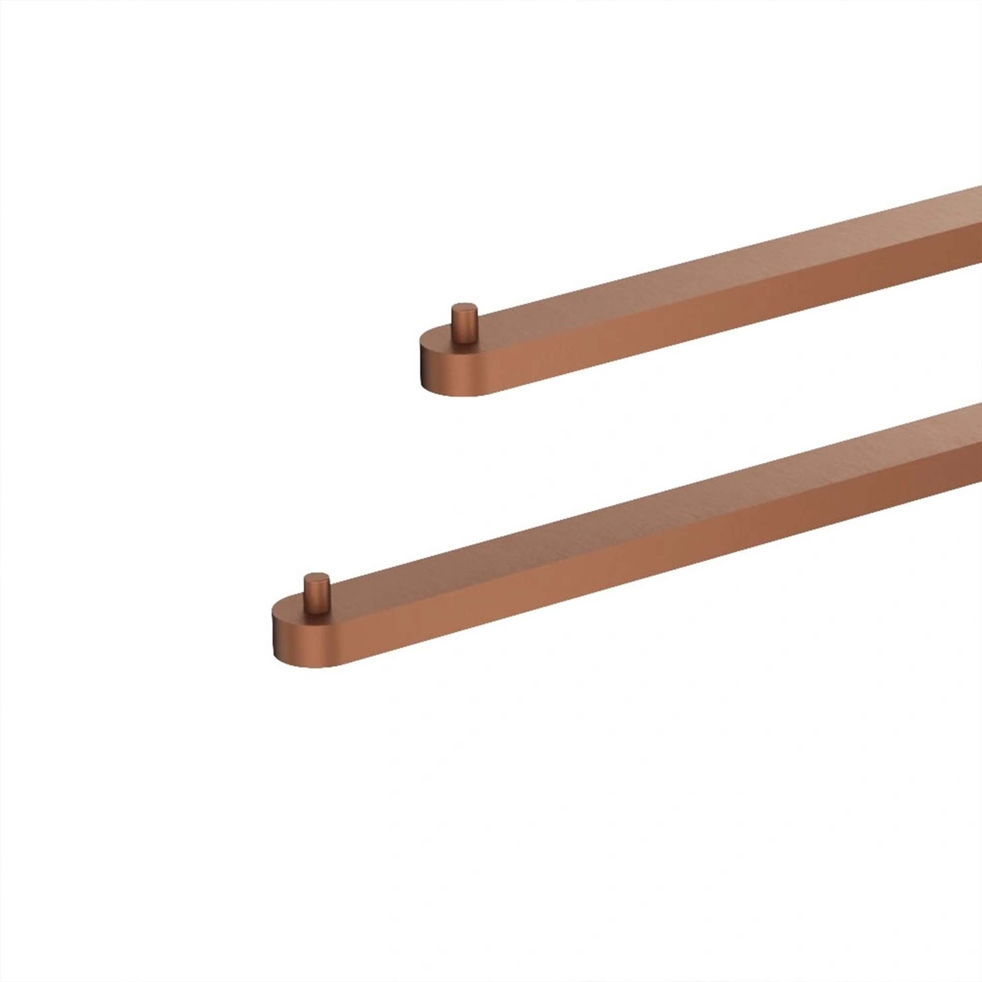 crosswater mpro 2 swivel towel rail brushed bronze