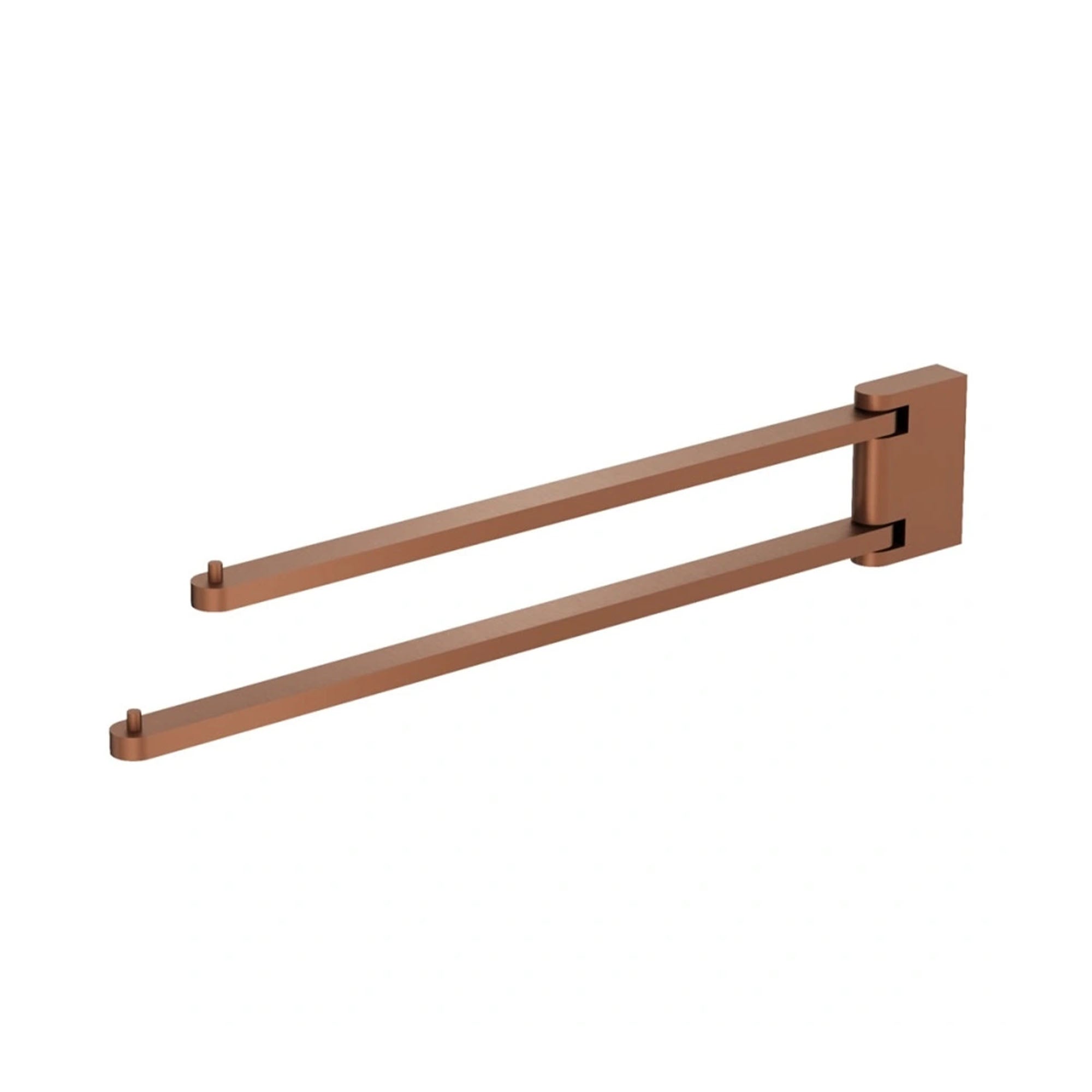 crosswater mpro 2 swivel towel rail brushed bronze