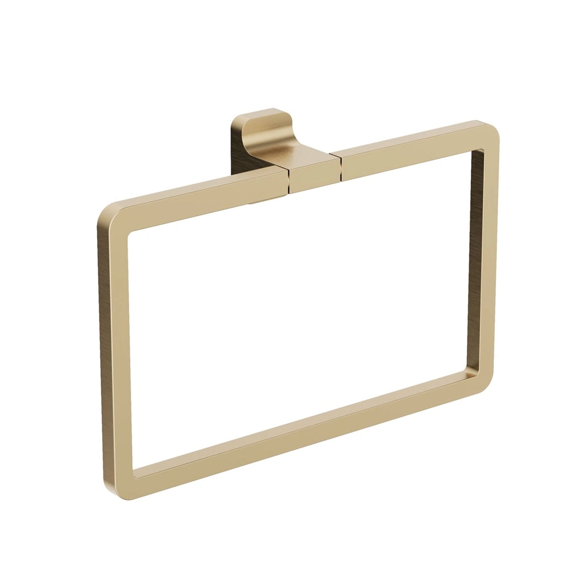 crosswater rotar towel ring brushed brass