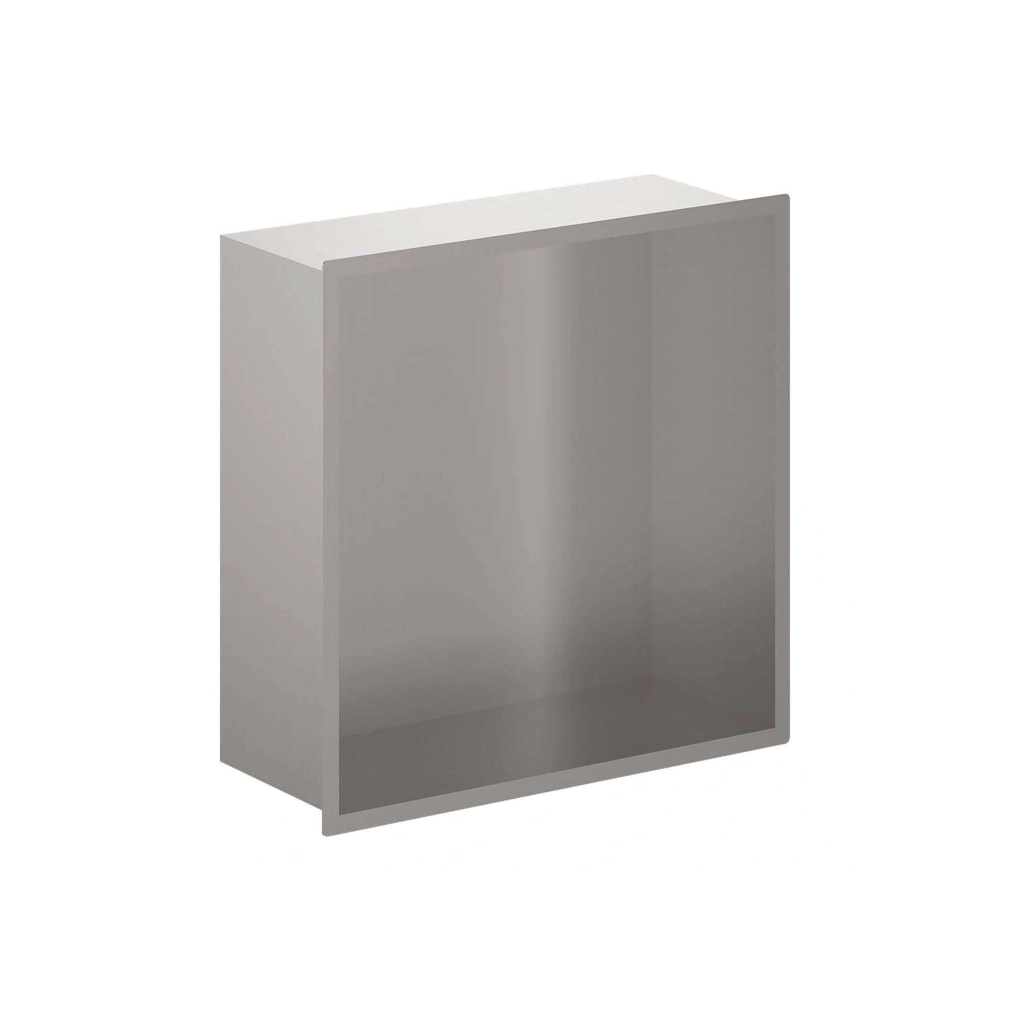 crosswater shower niche 305x305mm brushed stainless steel