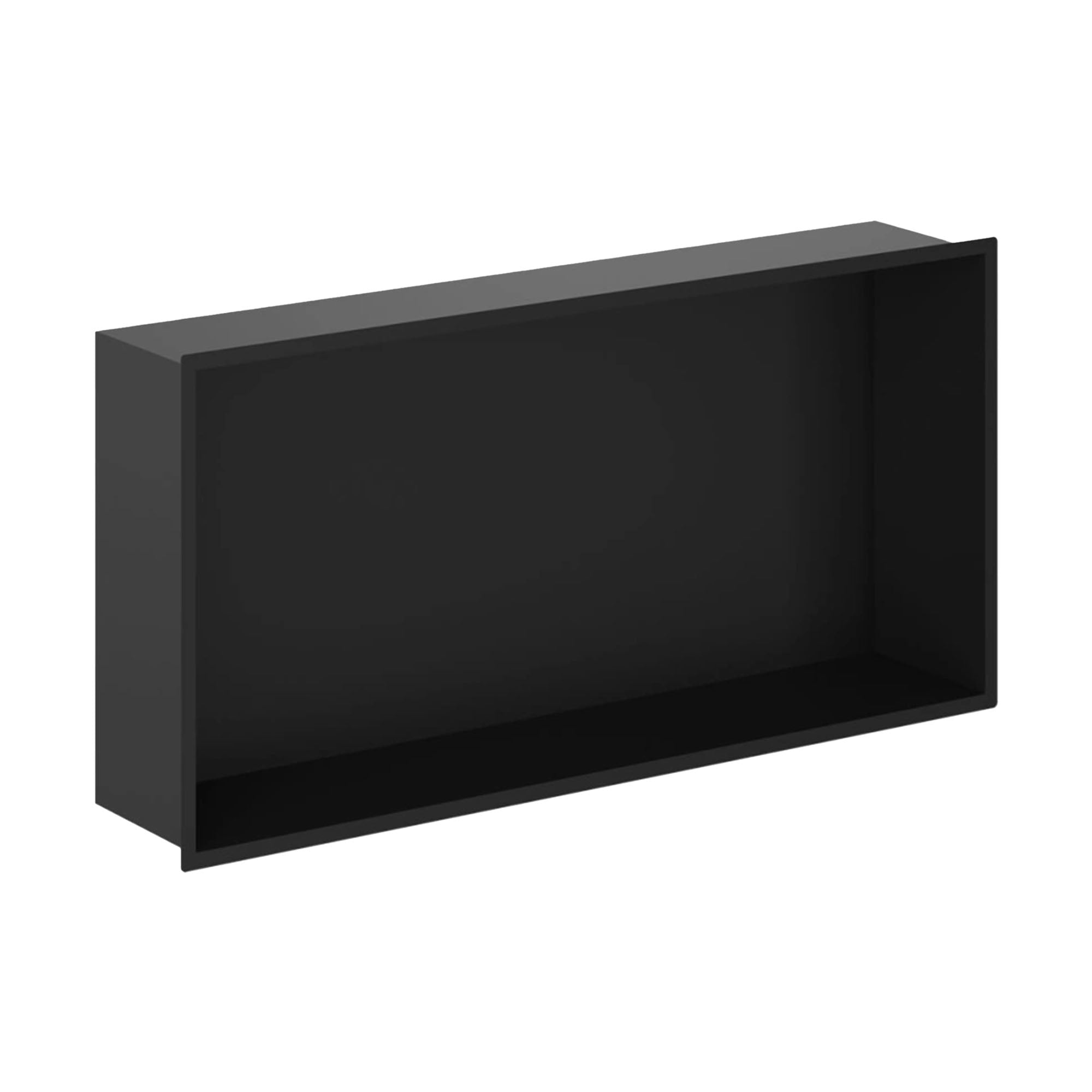 crosswater shower niche 610x305mm matt black