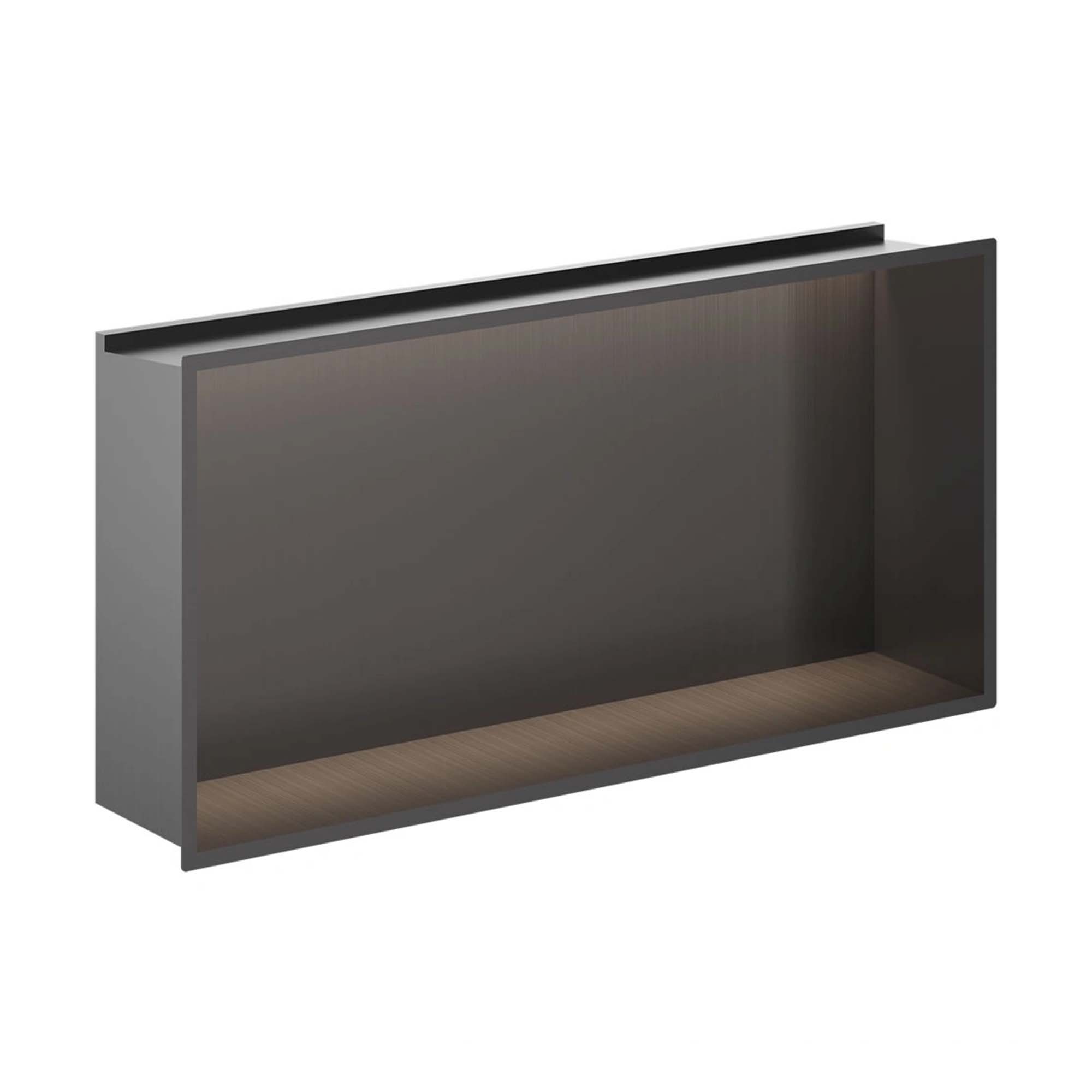 crosswater shower niche led 610x305mm slate