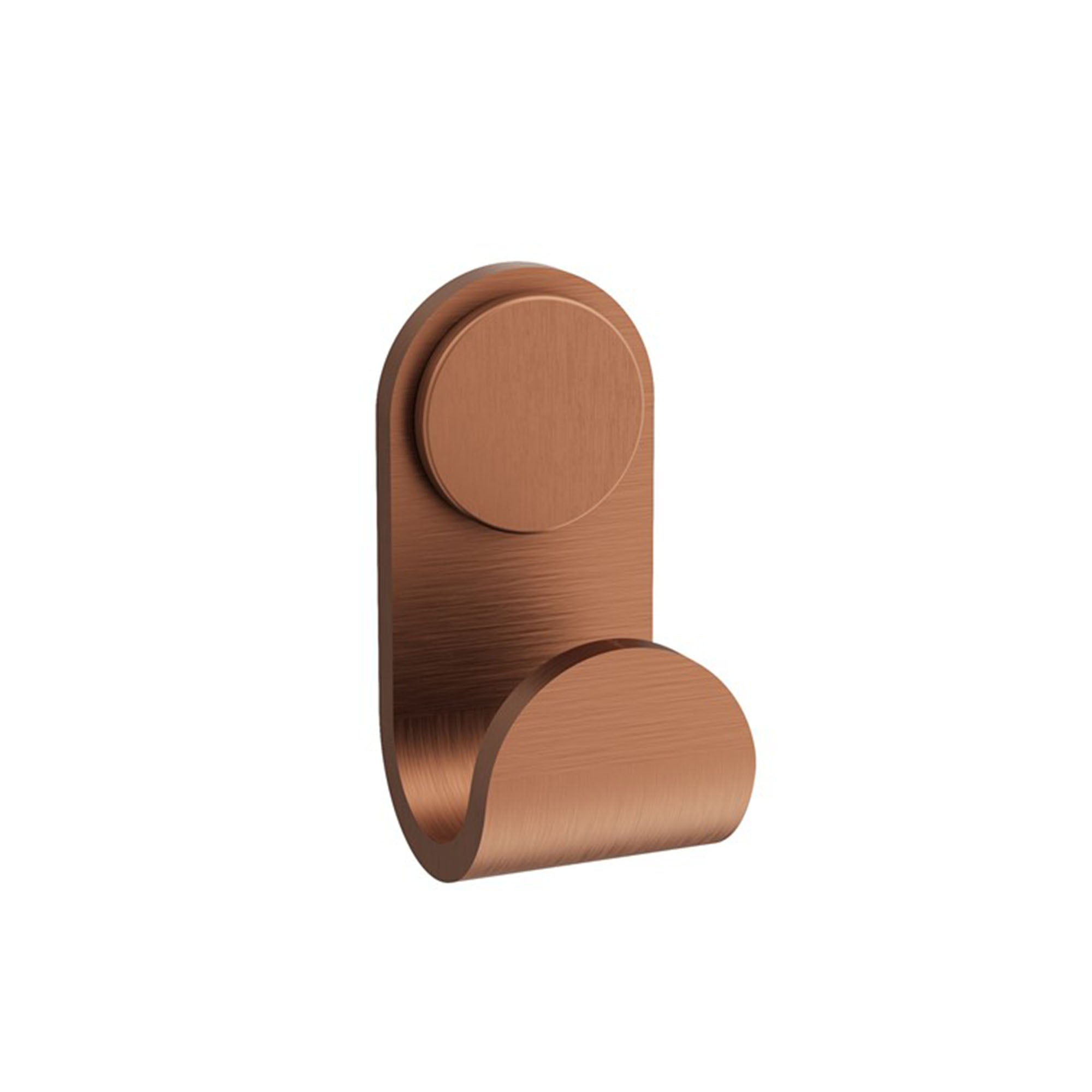 crosswater velo single round robe hook brushed bronze