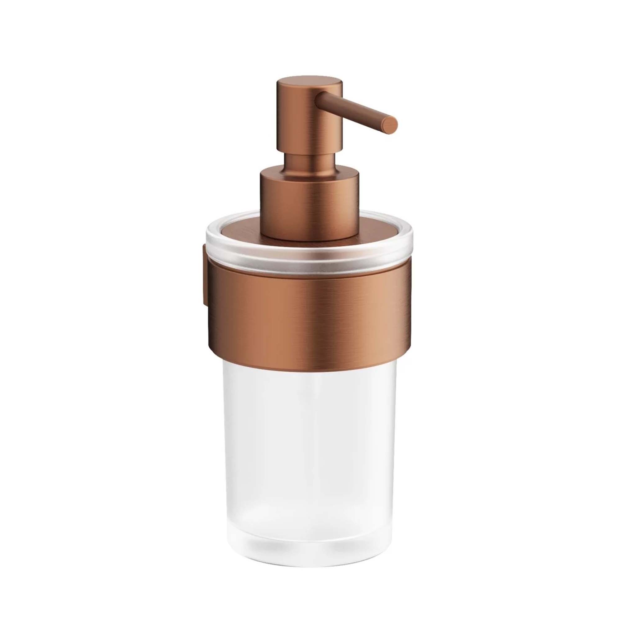 crosswater velo soap dispenser brushed bronze