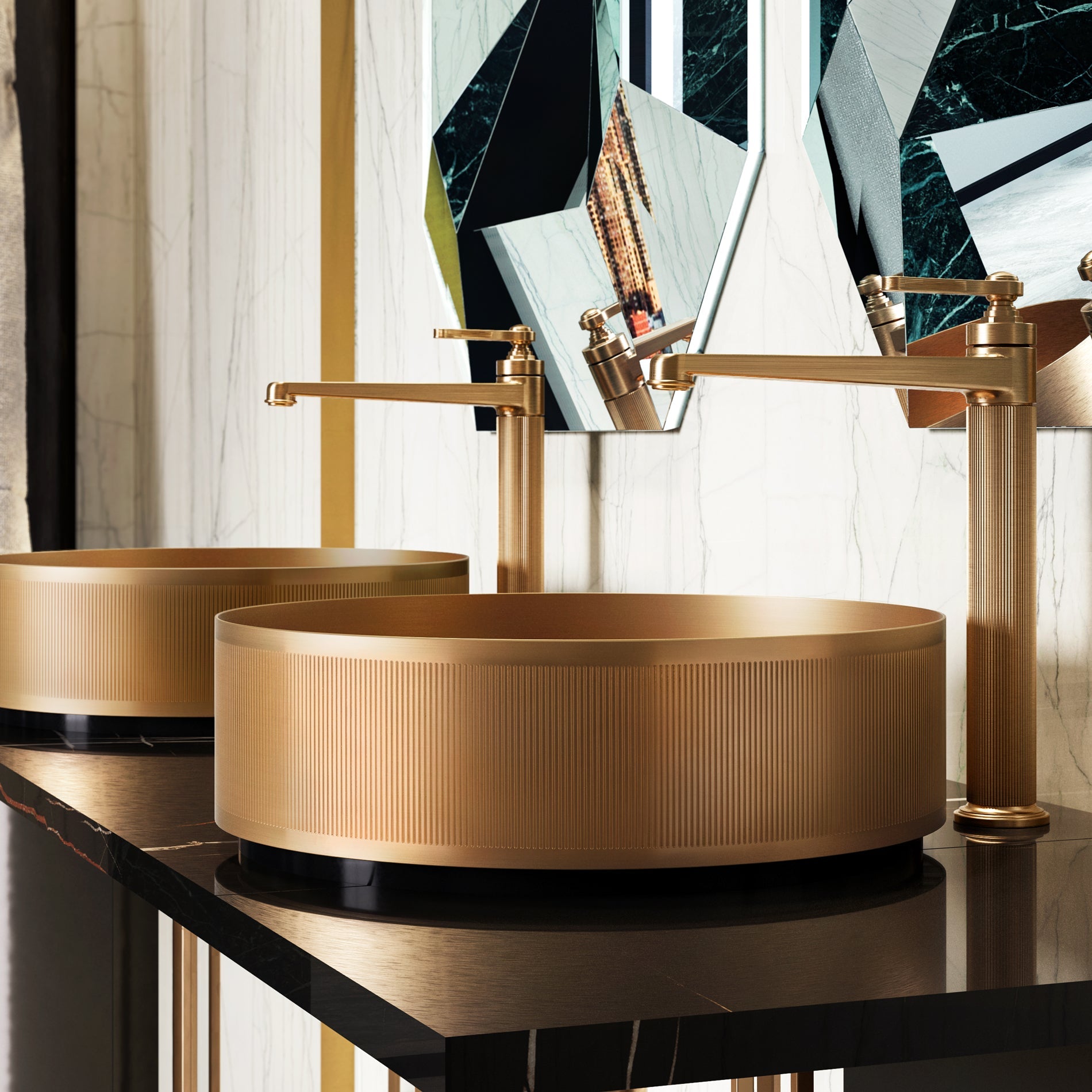 Gessi Venti20 Tall Basin Mixer Without Waste