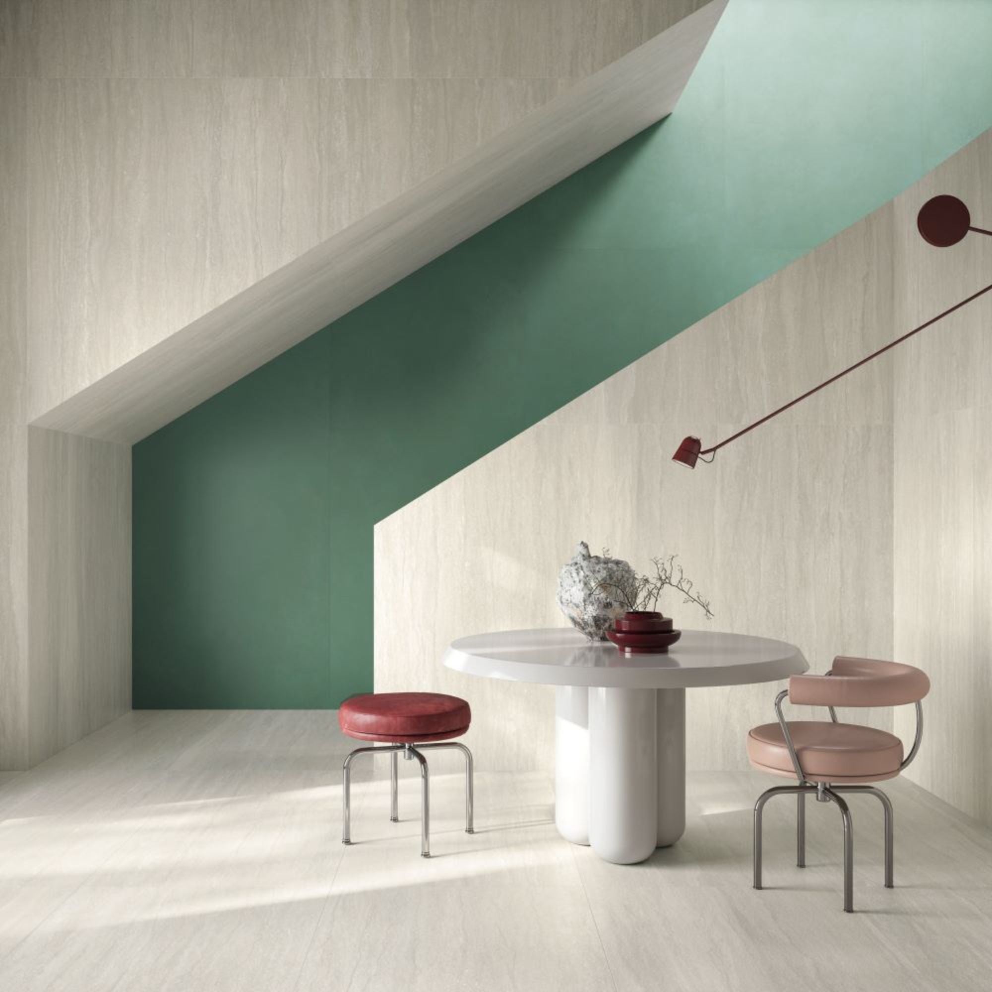 Dorset Bianco Vein Cut Porcelain Tile 60x120cm Matt