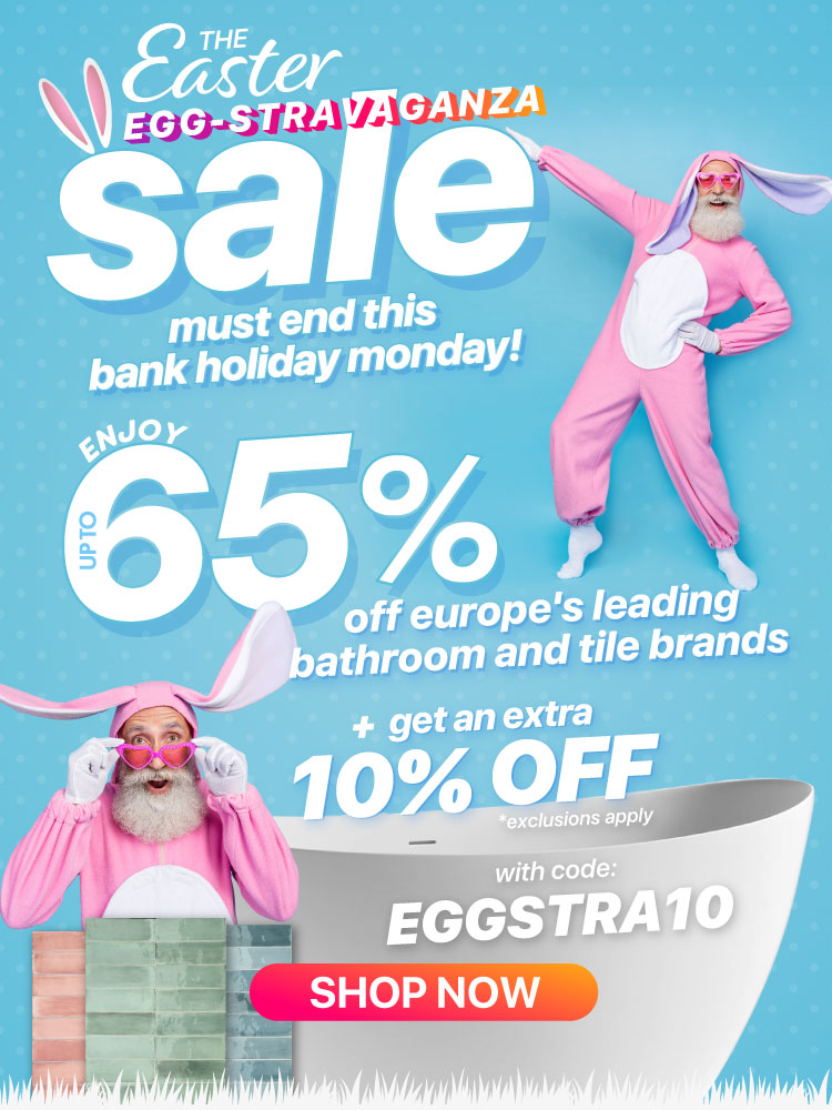 easter bathroom and tile sale must end this bank holiday monday banner