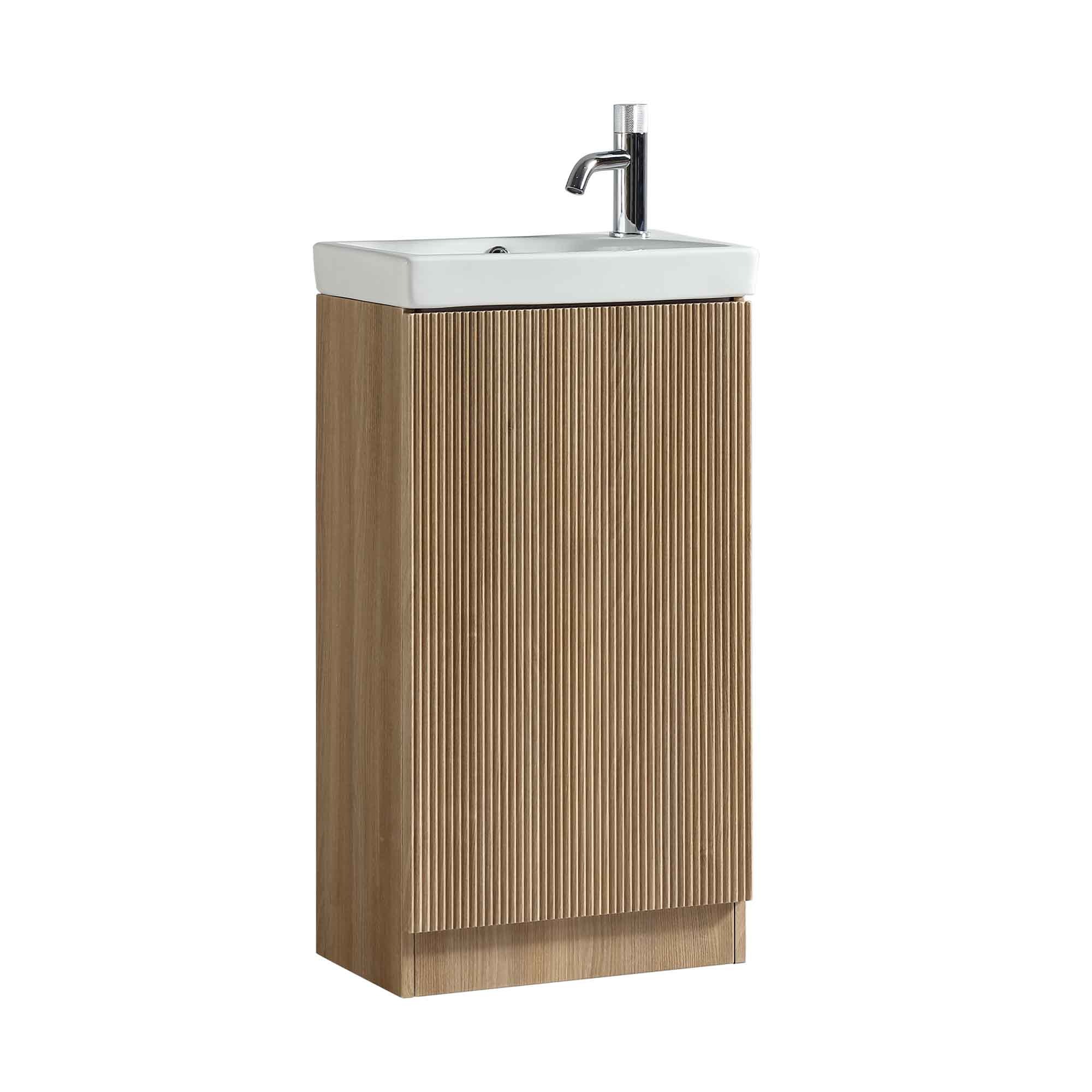 florence floorstanding cloakroom vanity unit with basin country oak