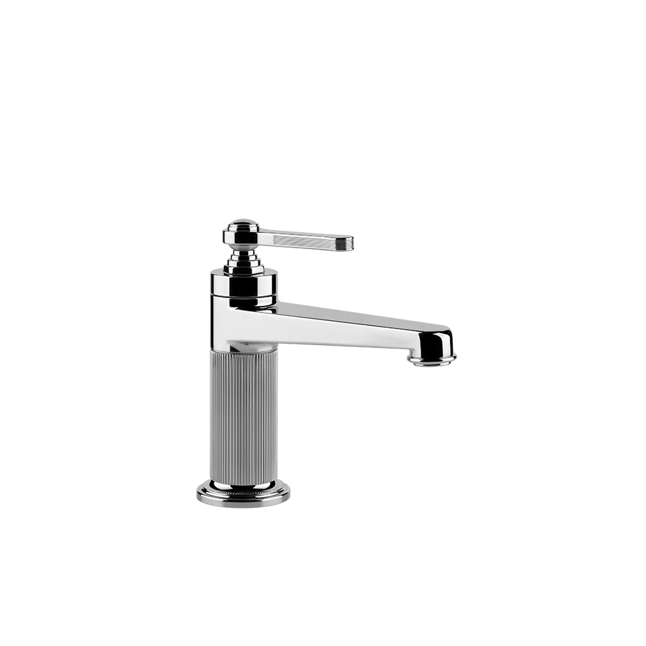 Gessi Venti20 Single Lever Basin Mixer in a chrome finish, supplied by Deluxe Bathrooms.