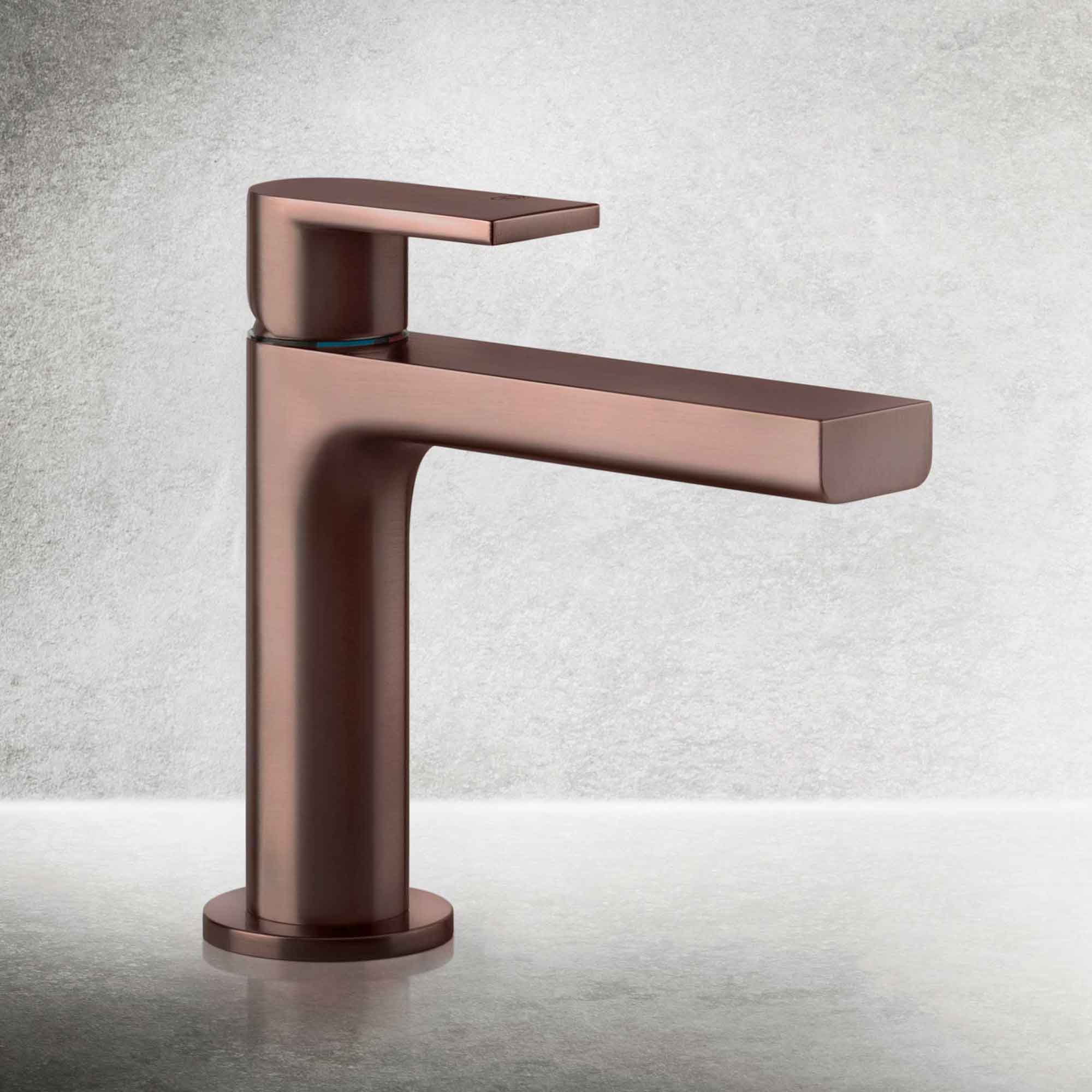 Gessi Via Manzoni Basin Mixer Copper Brushed