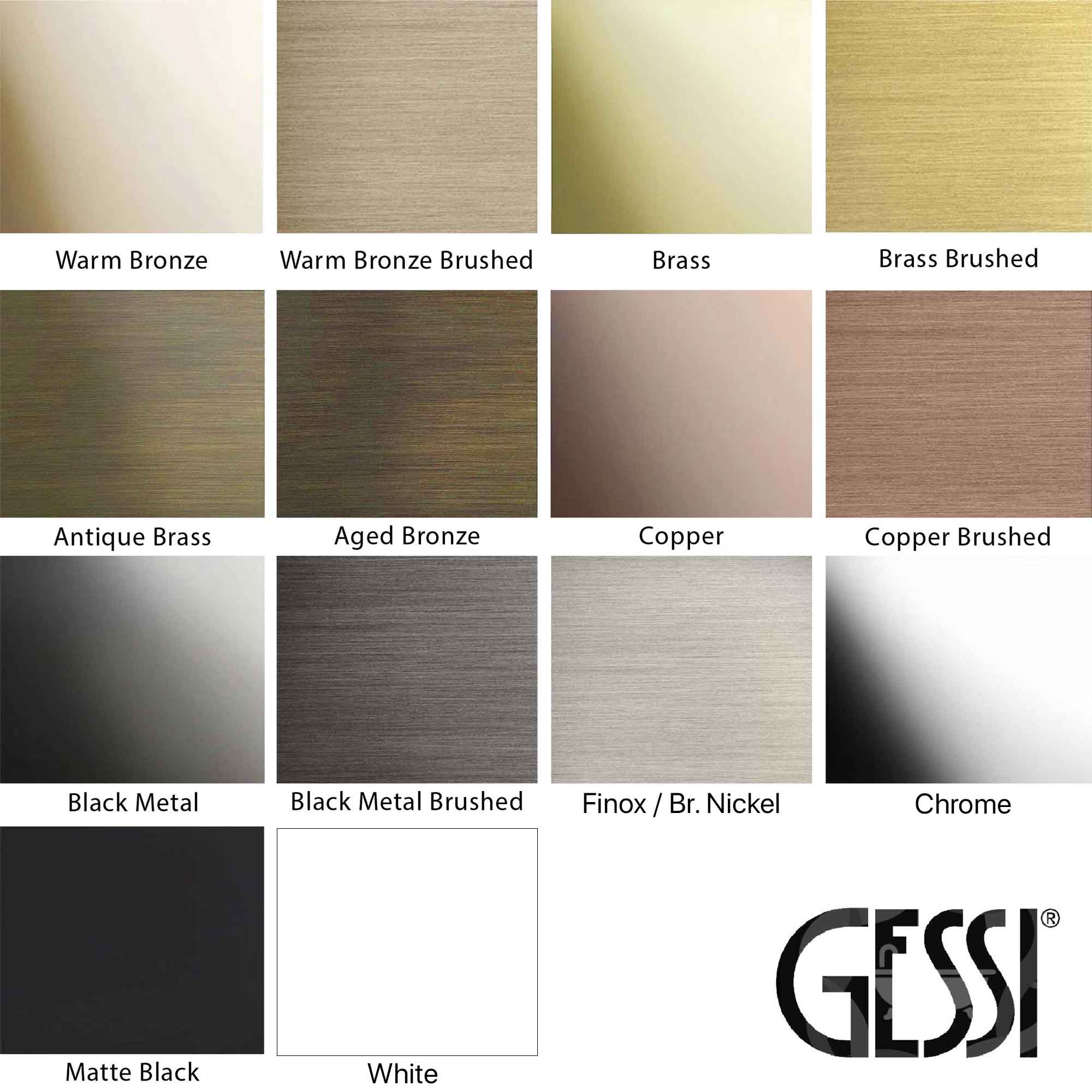 Gessi colour palette