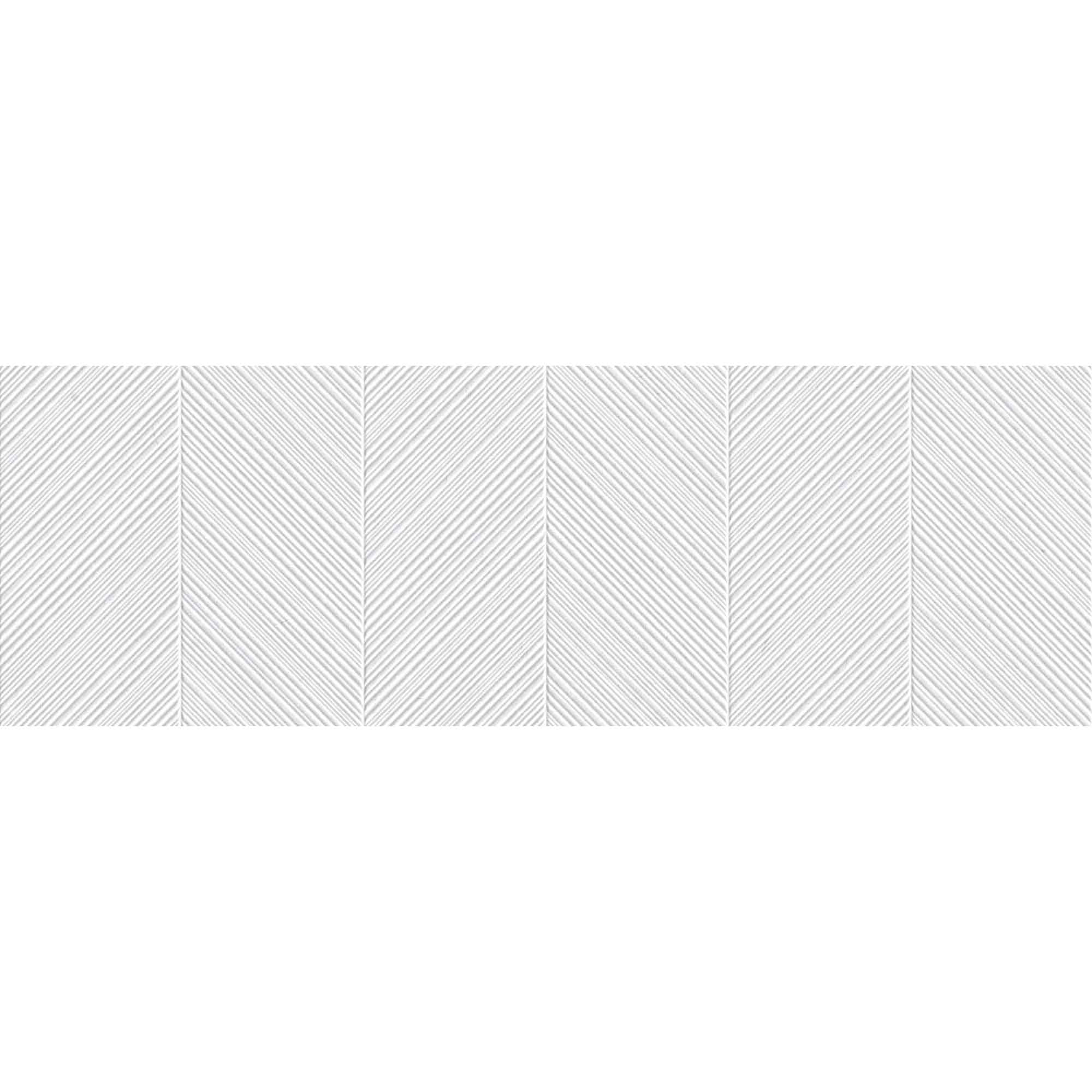 ghent white wall decor ceramic tile 33x100cm