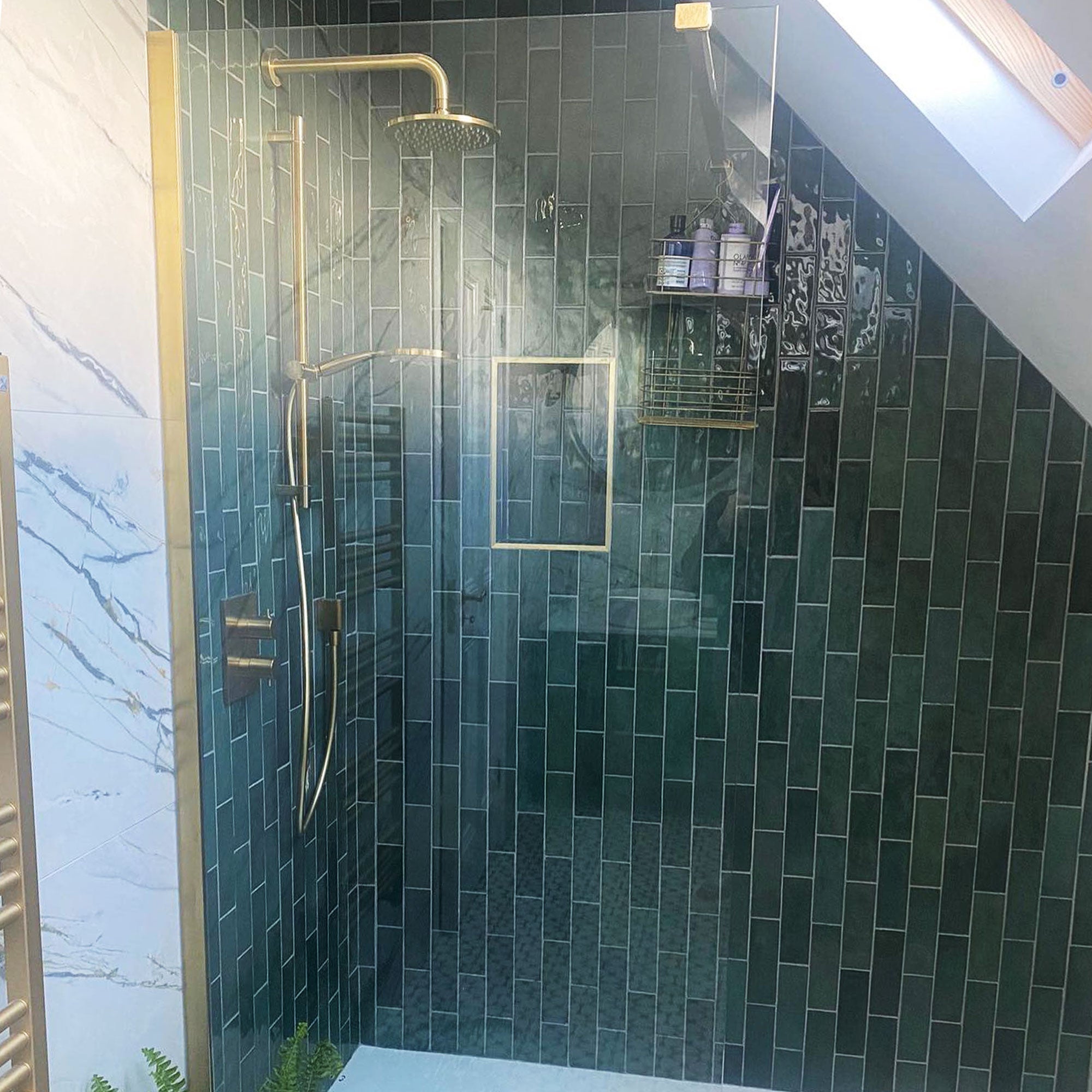 Bestile Nolita Verde Wall Porcelain Tile 6.5x20cm Glossy