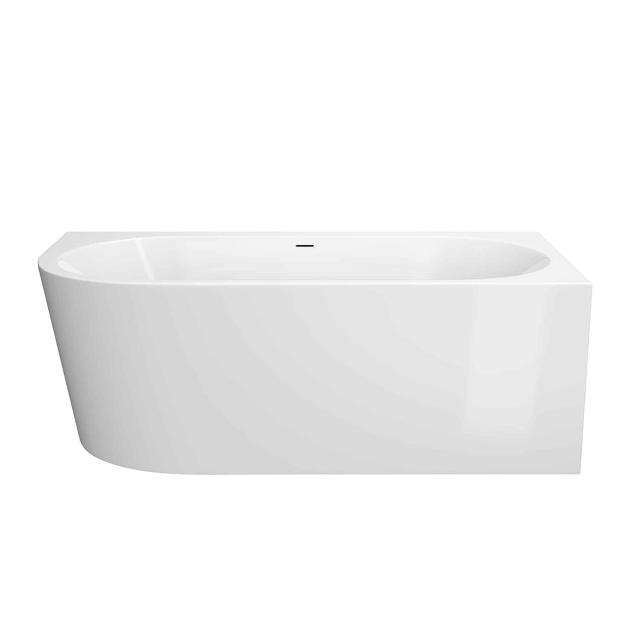 Granlusso™ Lucca 1500 Freestanding Back To Wall Corner Bath Acrylic