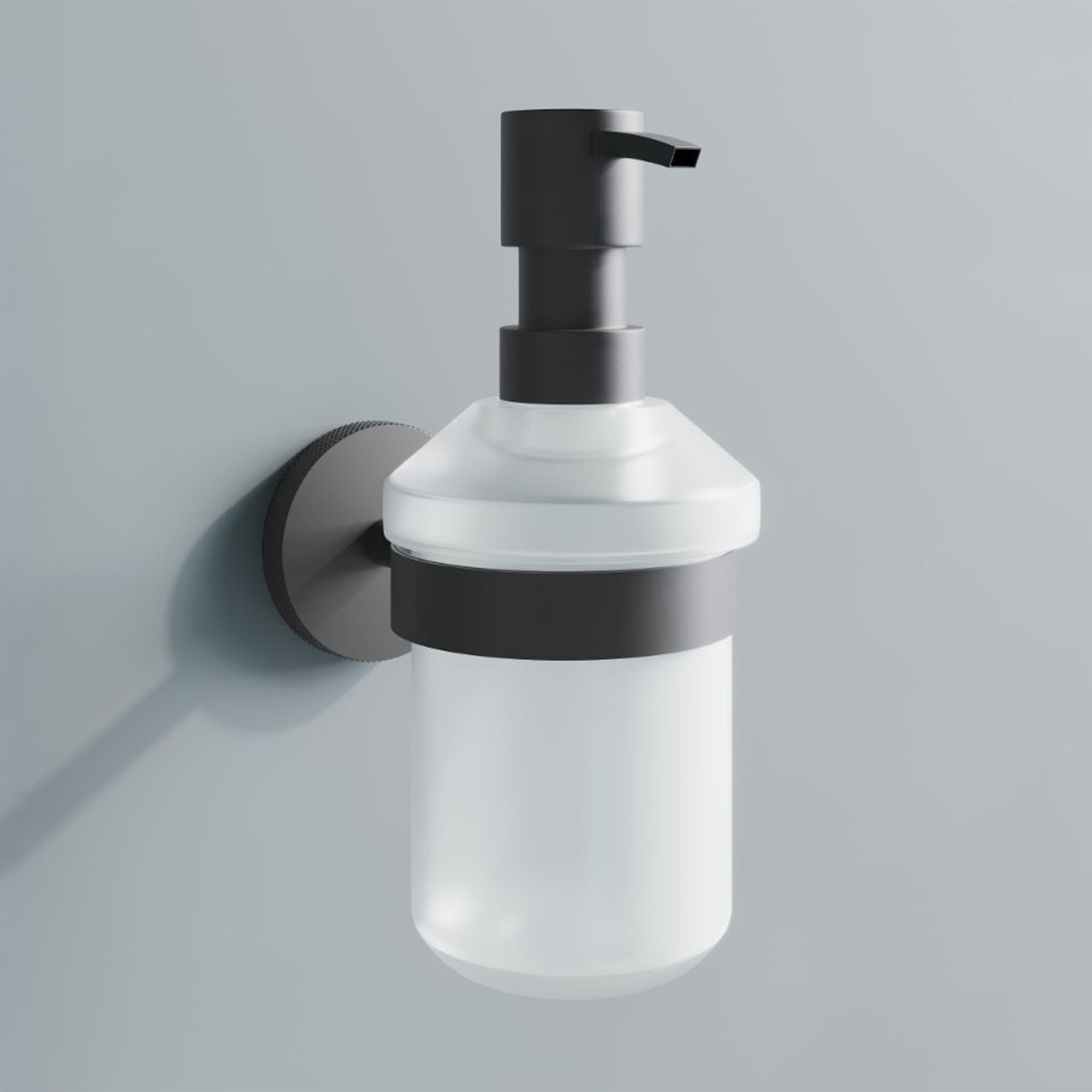 granlusso portofino knurled soap dispenser gunmetal