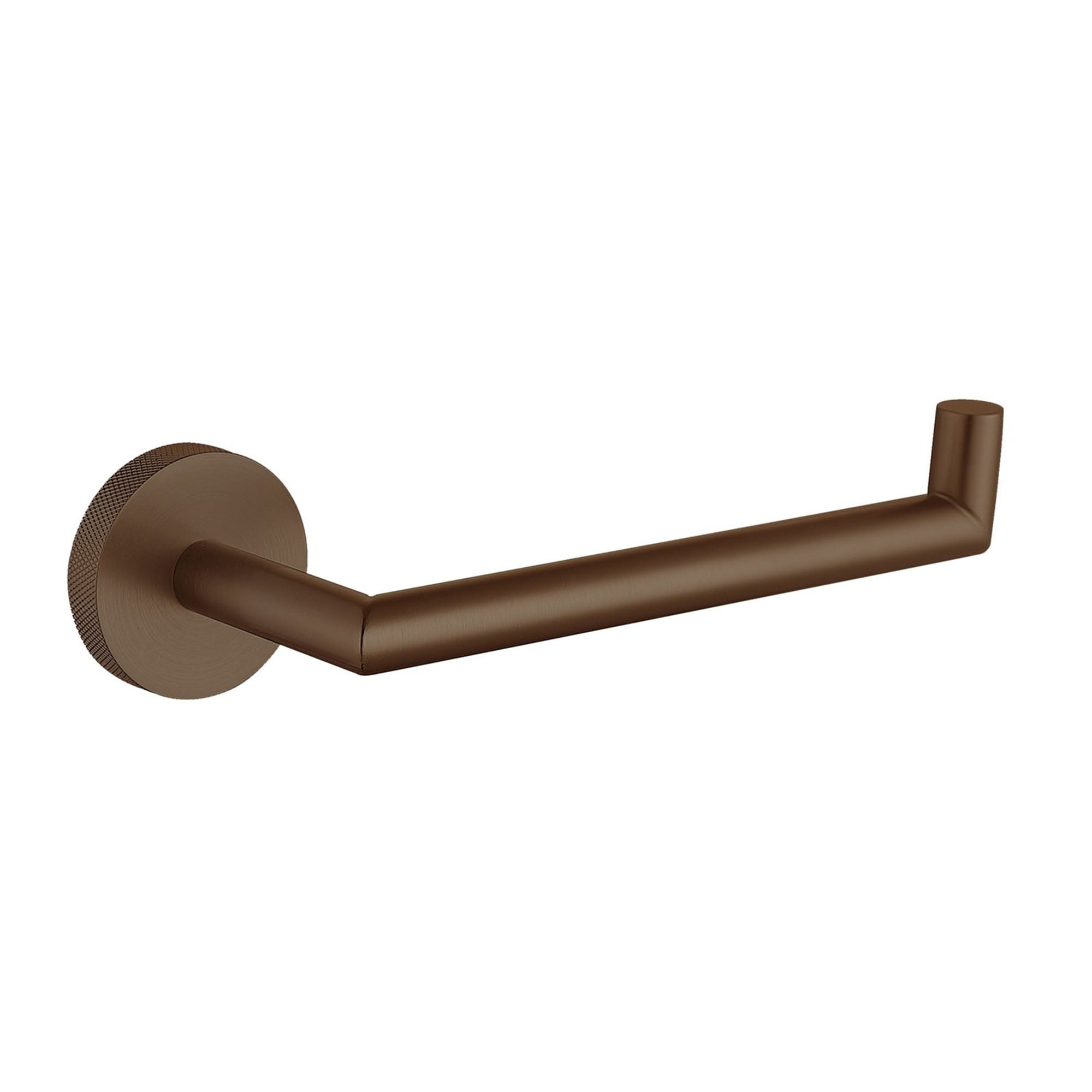 granlusso portofino knurled toilet roll holder brushed bronze